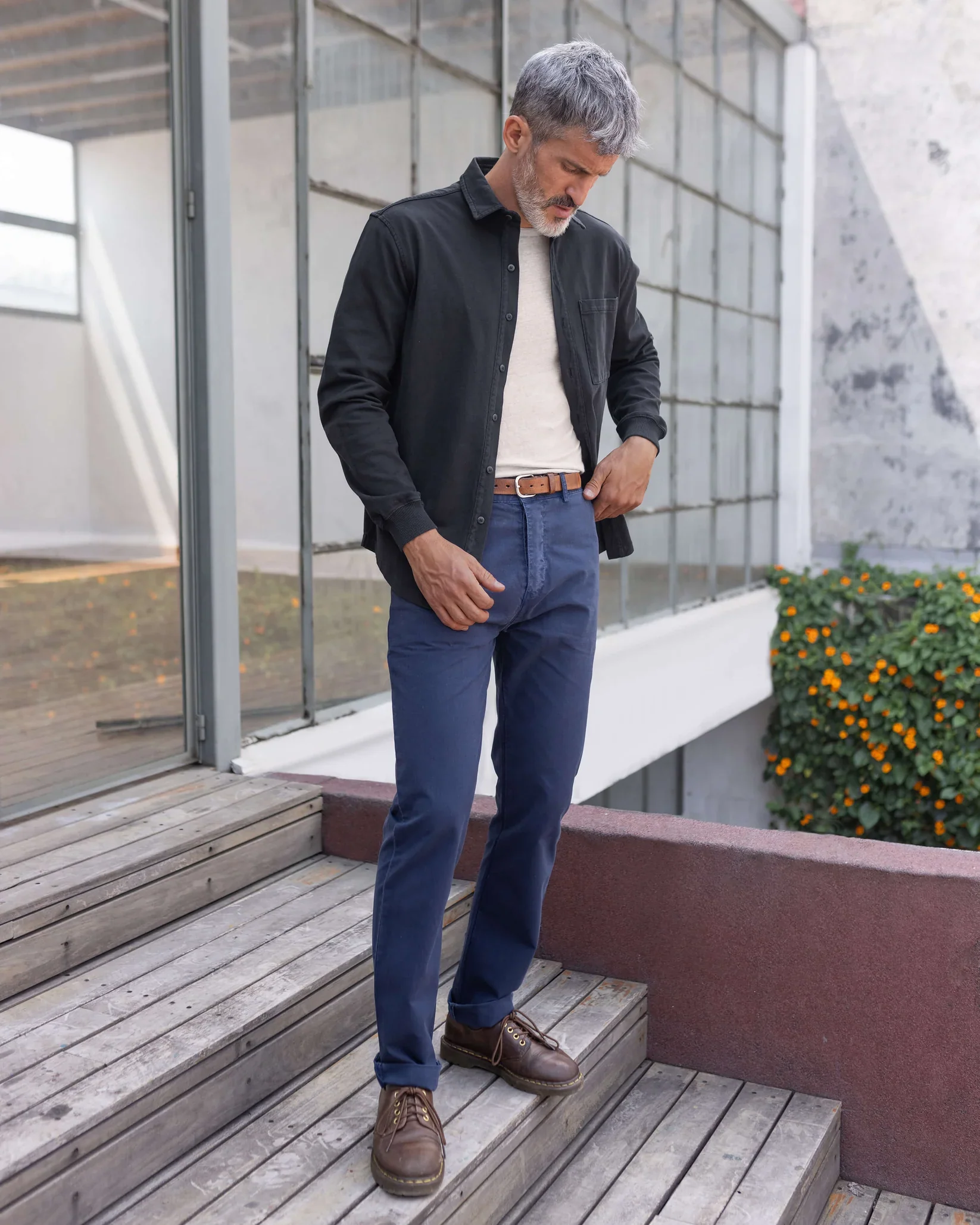 Alex Crane - Caza Knit Shirt in Night - Image 5