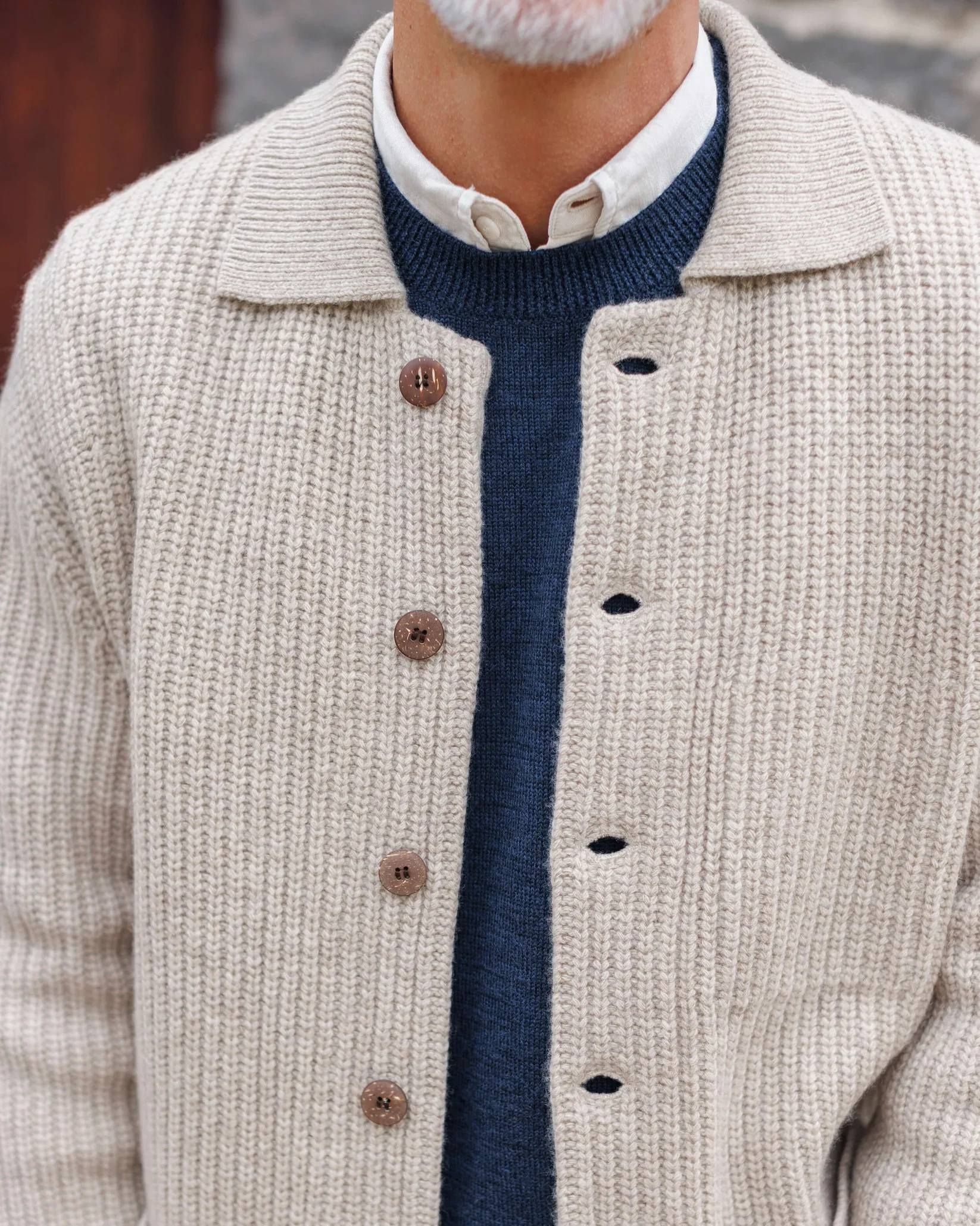 Alex Crane - Knit Kite Jacket in Bone - Image 4