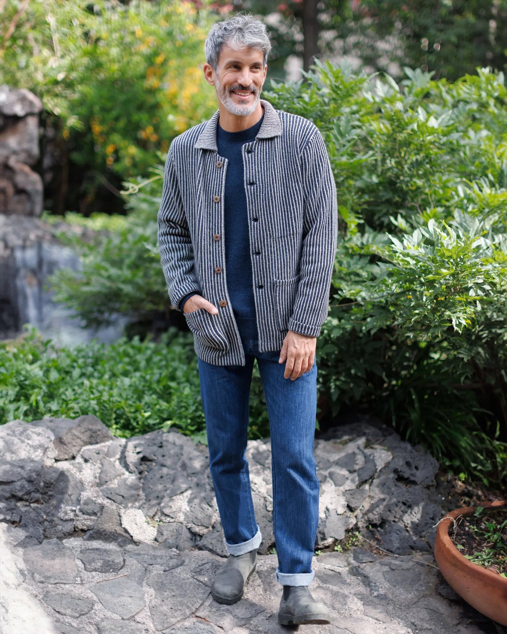 Alex Crane - Knit Kite Jacket in Lines - Image 3