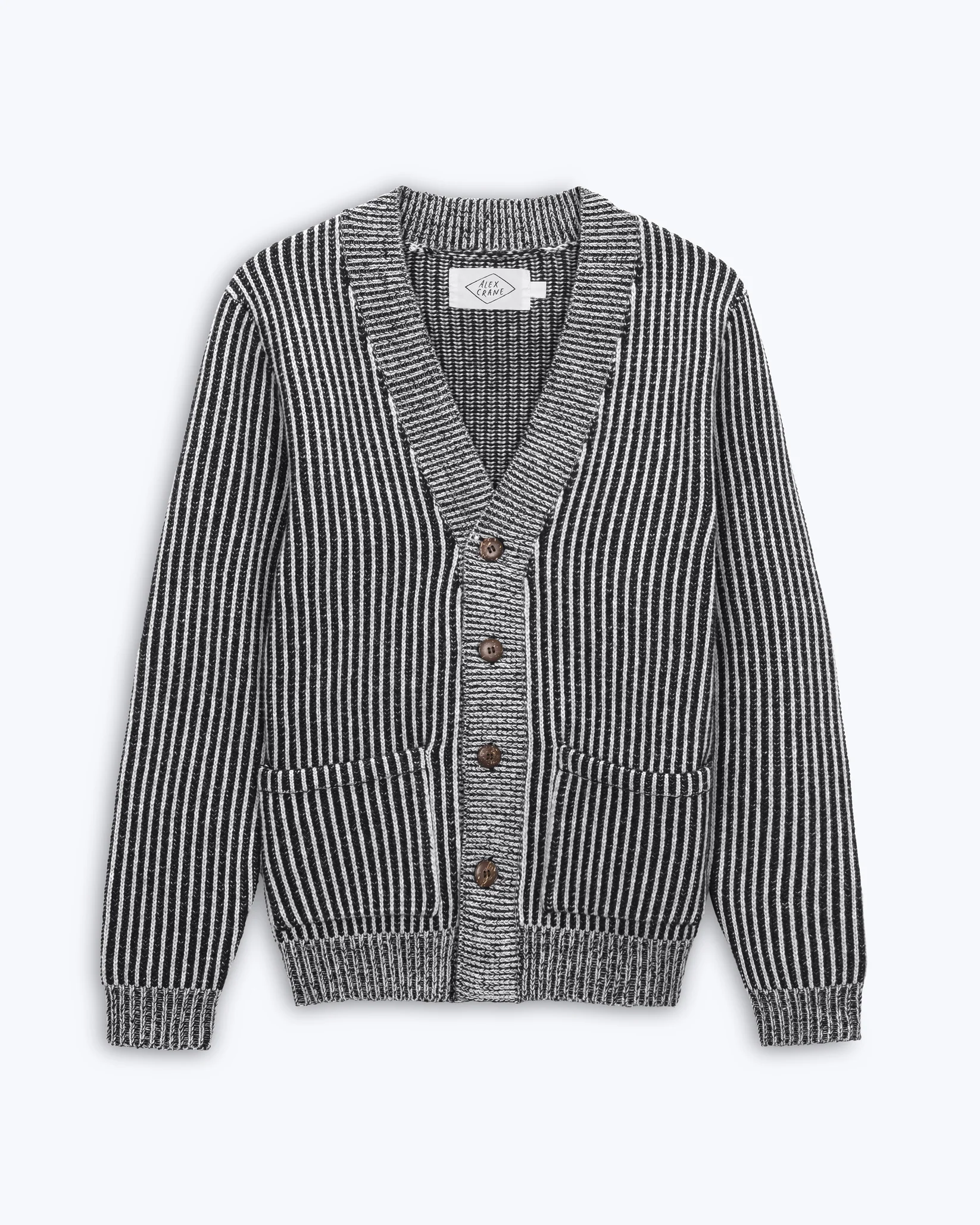 Alex Crane - Vale Cardigan in Lines