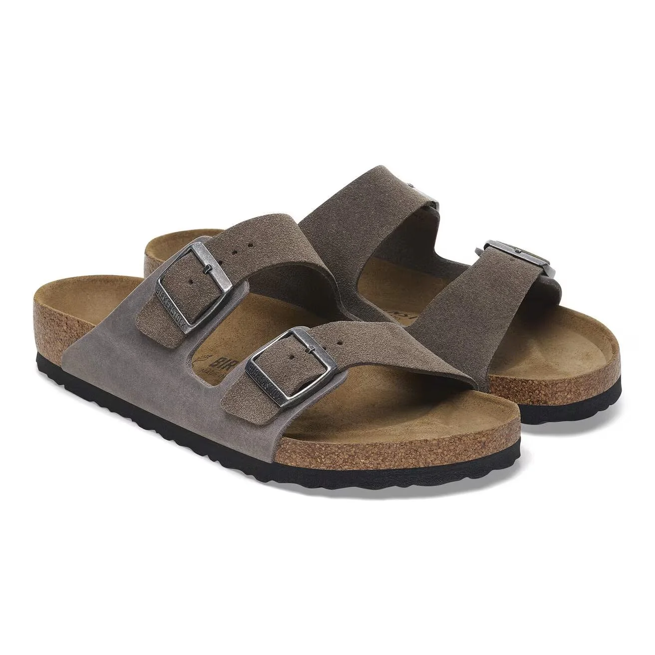 Birkenstock - Arizona Mixed Leather in Concrete Grey - Image 2
