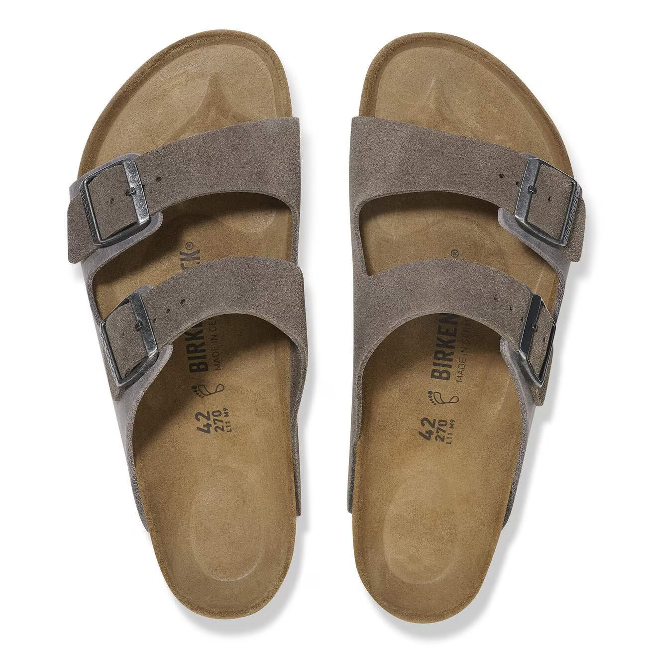 Birkenstock - Arizona Mixed Leather in Concrete Grey - Image 3