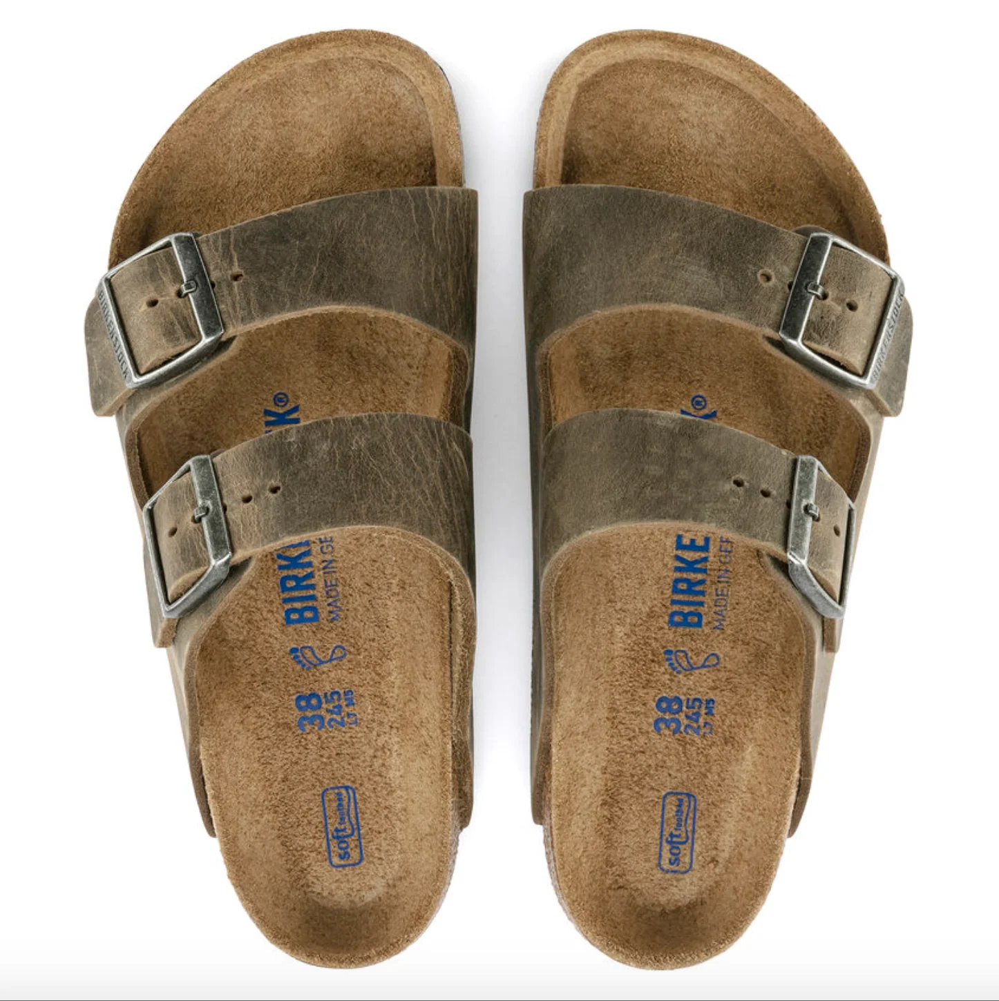 Birkenstock- Arizona Soft Footbed Faded Khaki - Image 3
