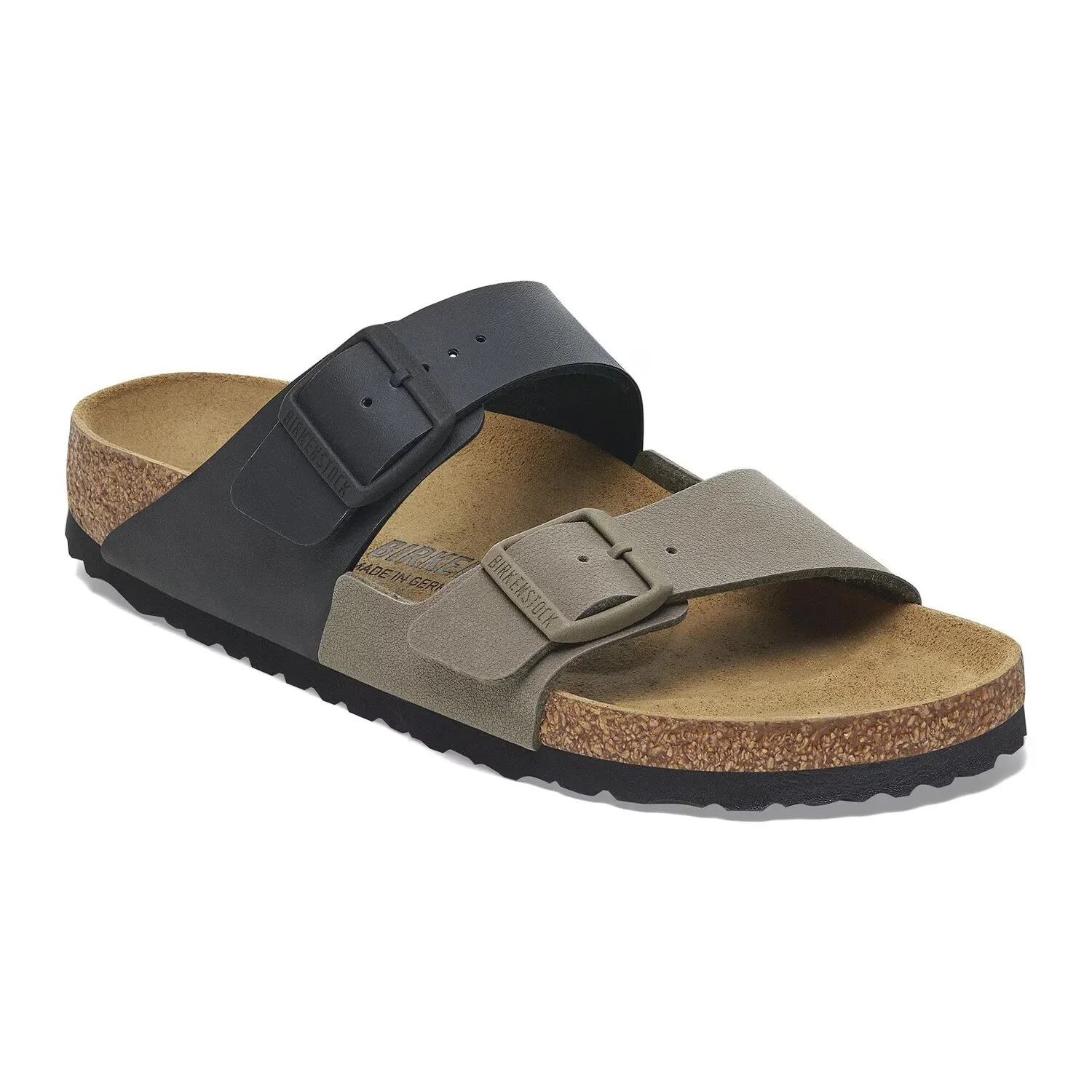 Birkenstock - Arizona Split Birko-Flor in Black and Stone - Image 2