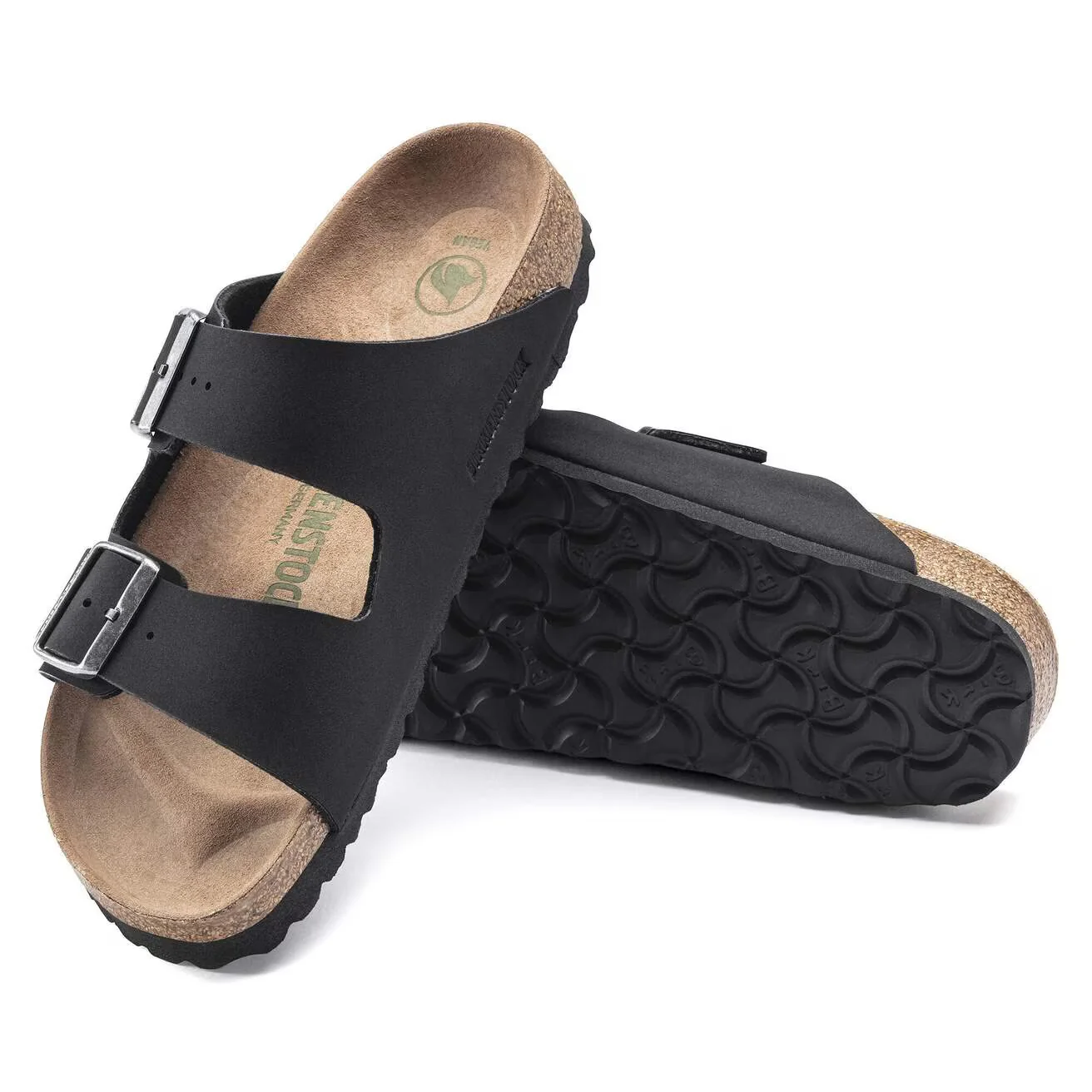 Birkenstock - Arizona Vegan in Black Birkibuc - Image 4