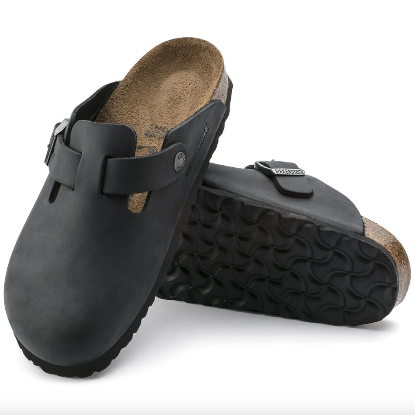 Birkenstock- Boston Oiled Leather Black - Image 3