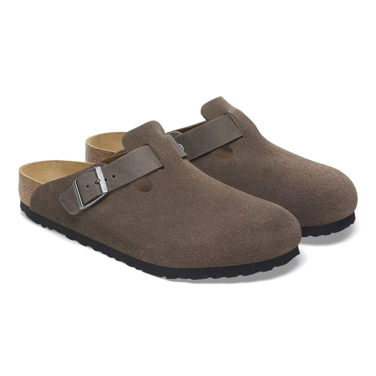 Birkenstock - Boston Mixed Leather in Concrete Grey - Image 2