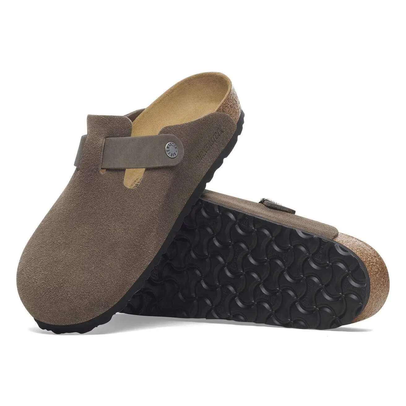 Birkenstock - Boston Mixed Leather in Concrete Grey - Image 4