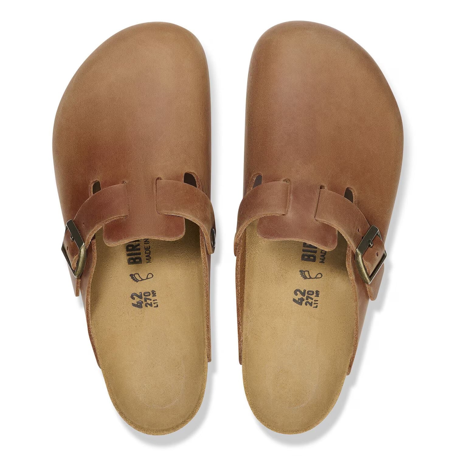 Birkenstock- Boston Oiled Leather Cognac - Image 4