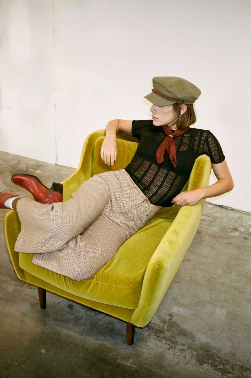 Brixton - 20th Anniversary Fiddler Cap ~ Olive - Image 7
