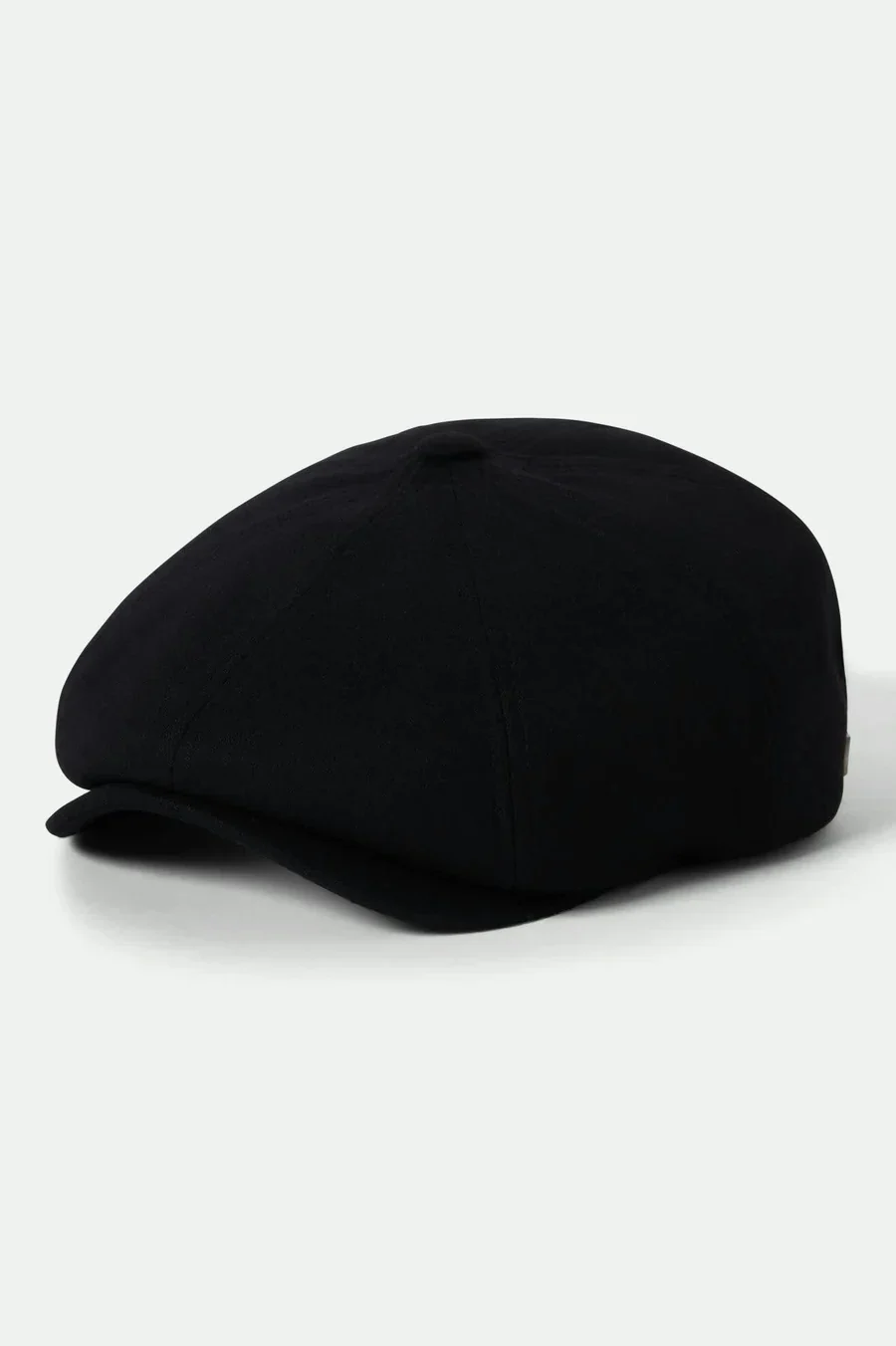 Brixton - Brood Flannel Snap Cap in Black/Moss