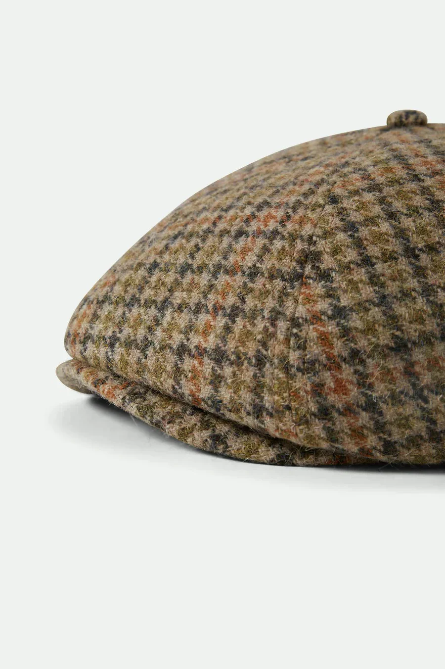 Brixton - Brood Snap Cap in Oatmeal/Charcoal Houndstooth - Image 3