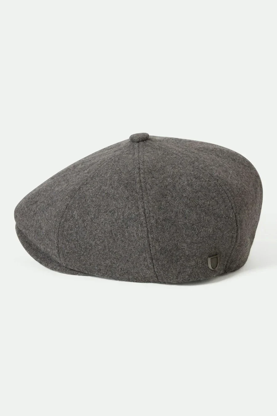 Brixton - Brood Flannel Snap Cap in Heather Grey/Washed Navy - Image 2