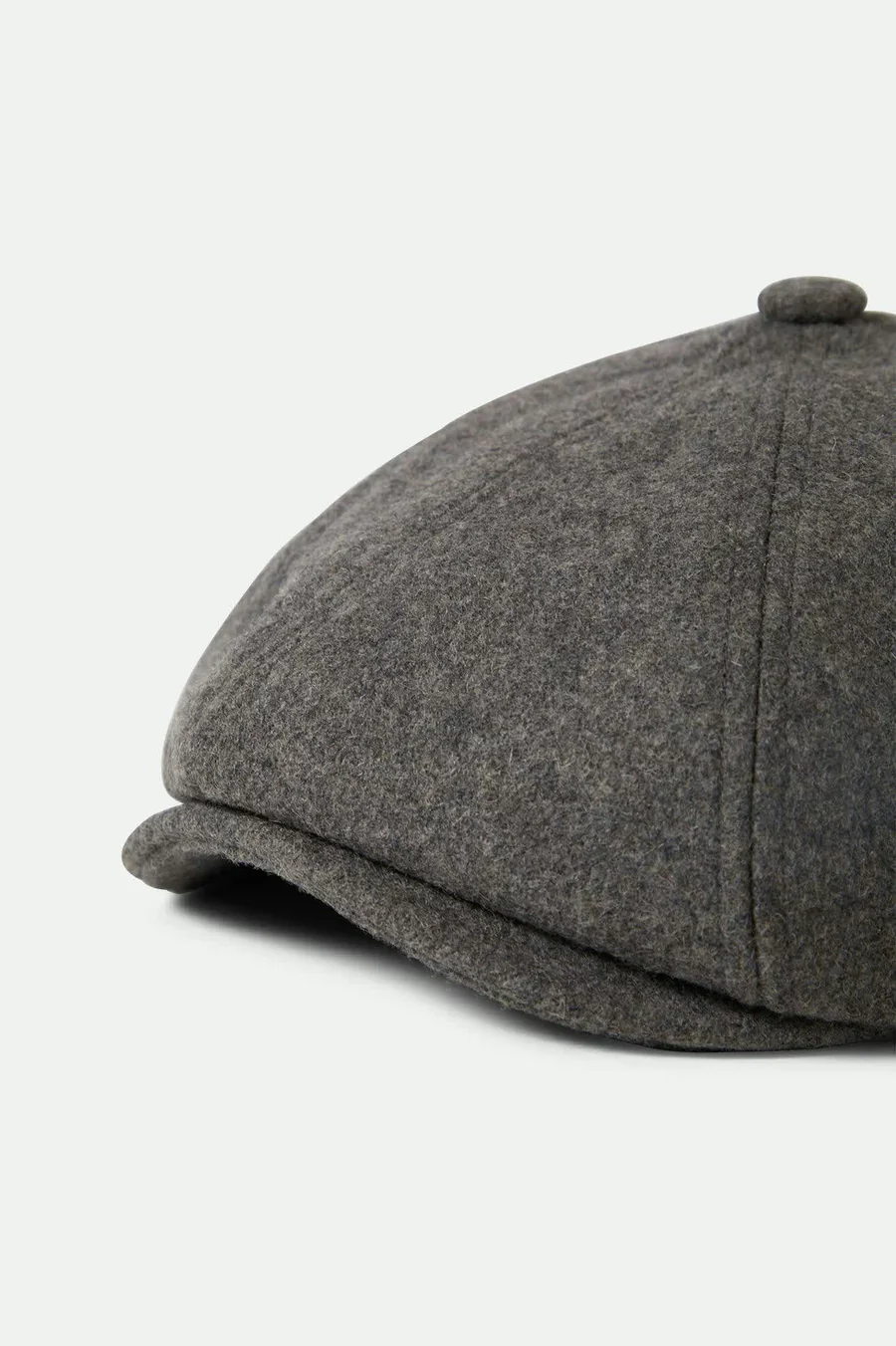 Brixton - Brood Flannel Snap Cap in Heather Grey/Washed Navy - Image 3