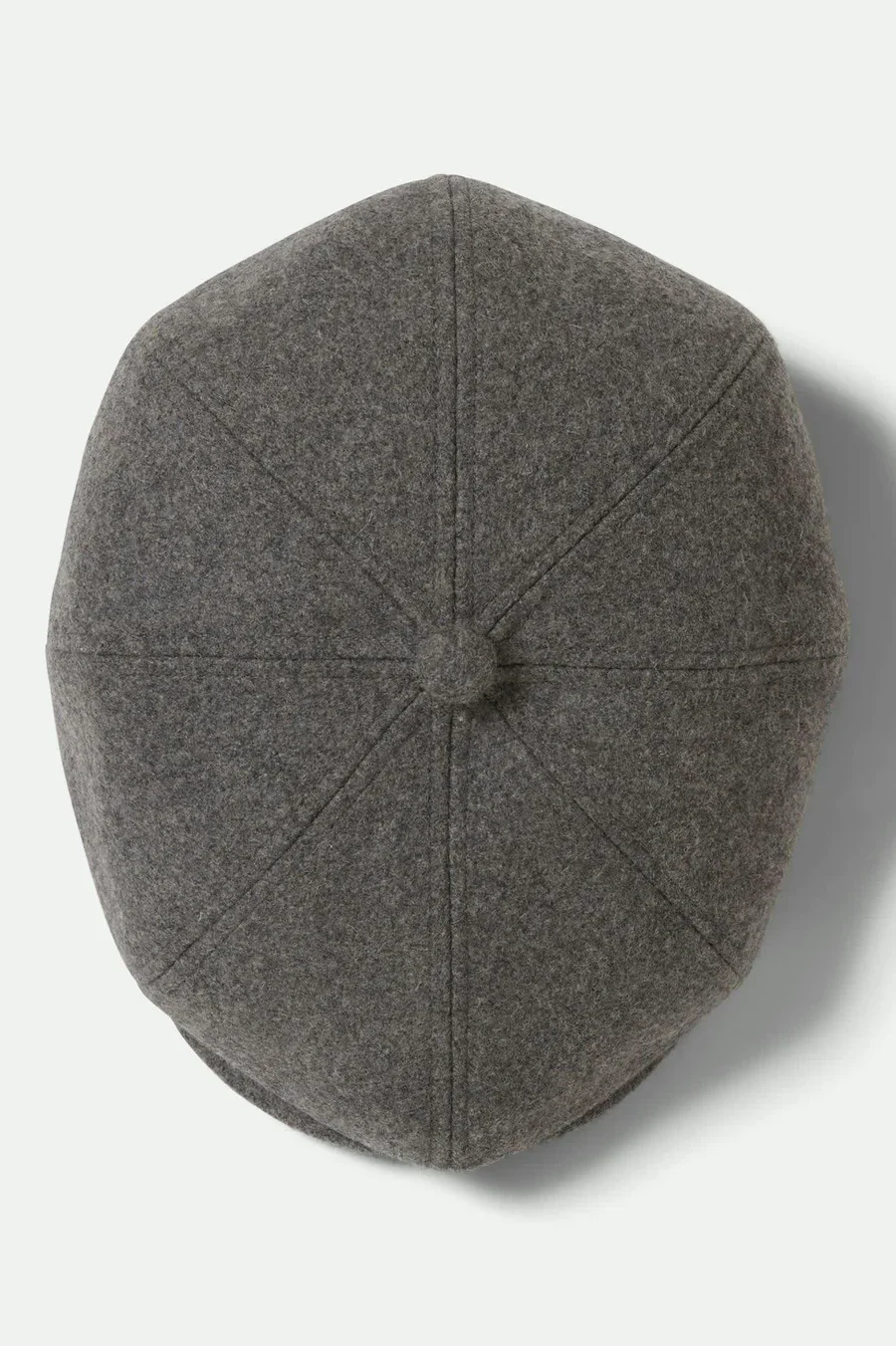 Brixton - Brood Flannel Snap Cap in Heather Grey/Washed Navy - Image 4