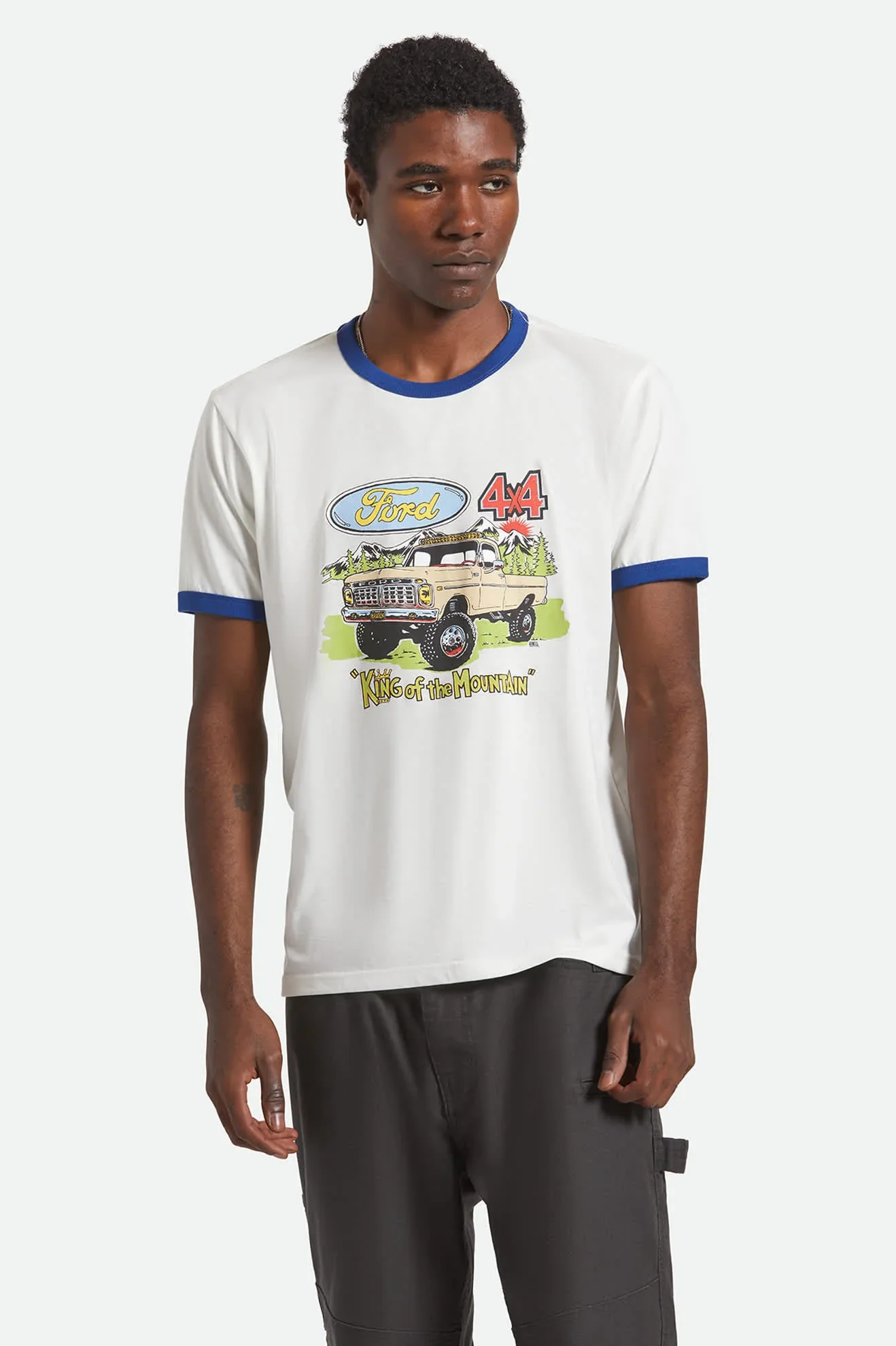 Brixton - Ford King of the Mountains Ringer T-Shirt - Image 4