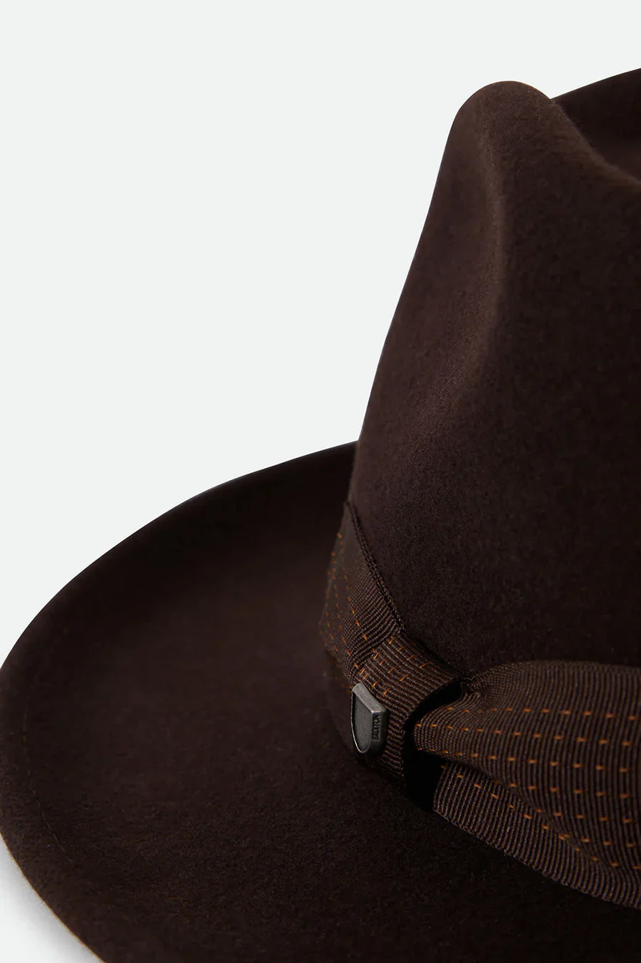 Brixton - Swindle Convertabrim Fedora in Dar Brown and Chocolate - Image 3