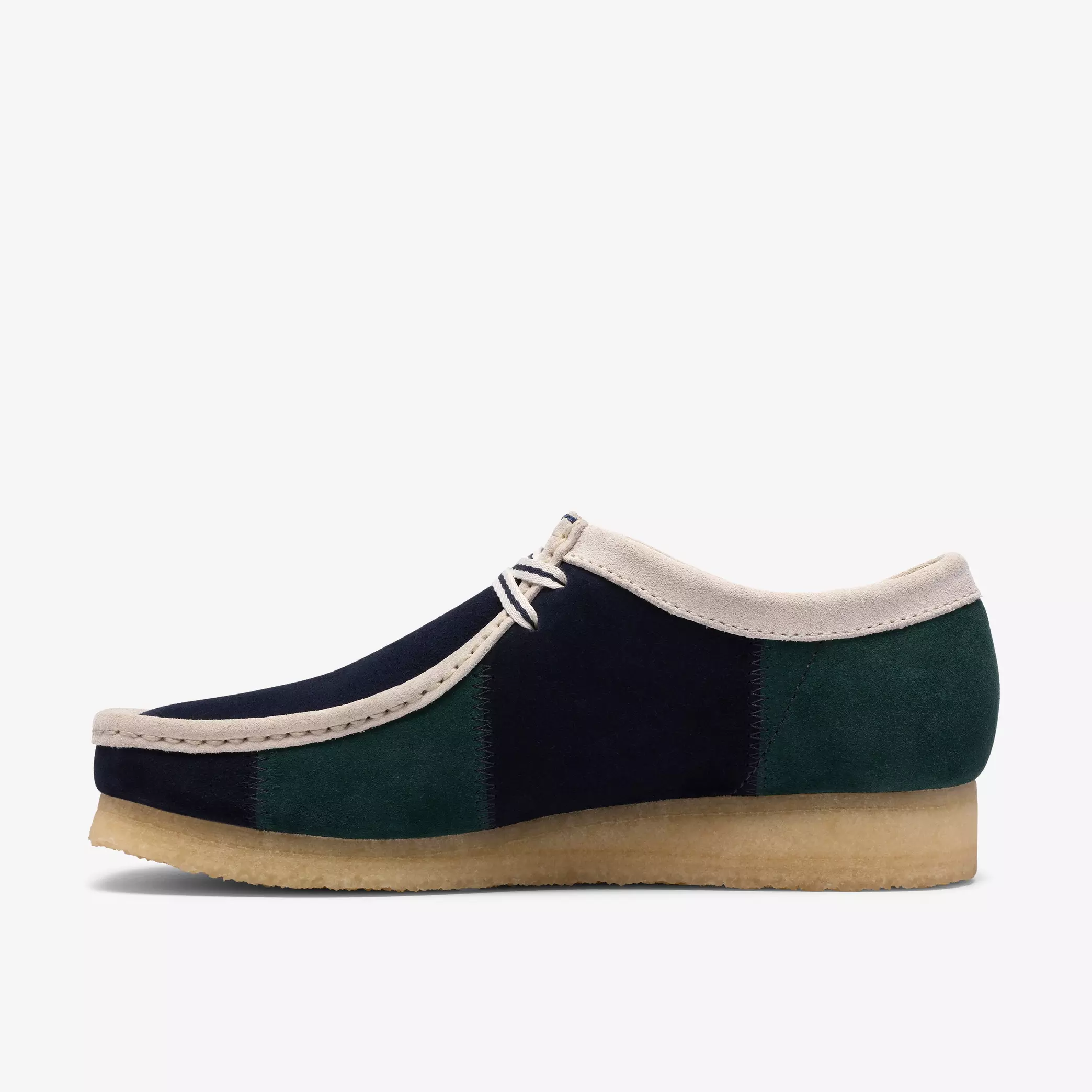 Clarks Originals - Wallabee in Blue/Green Stripe - Image 2