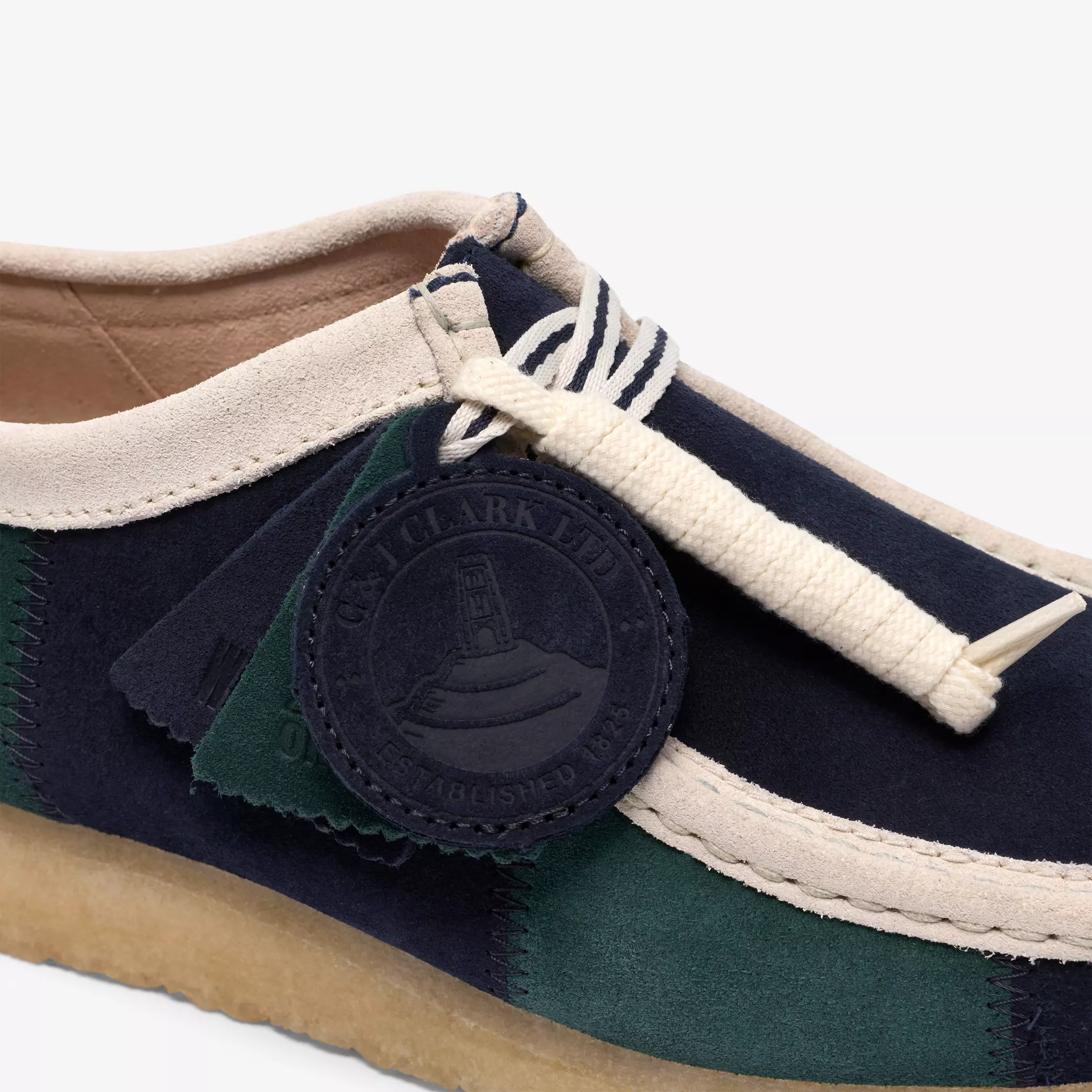 Clarks Originals - Wallabee in Blue/Green Stripe - Image 5