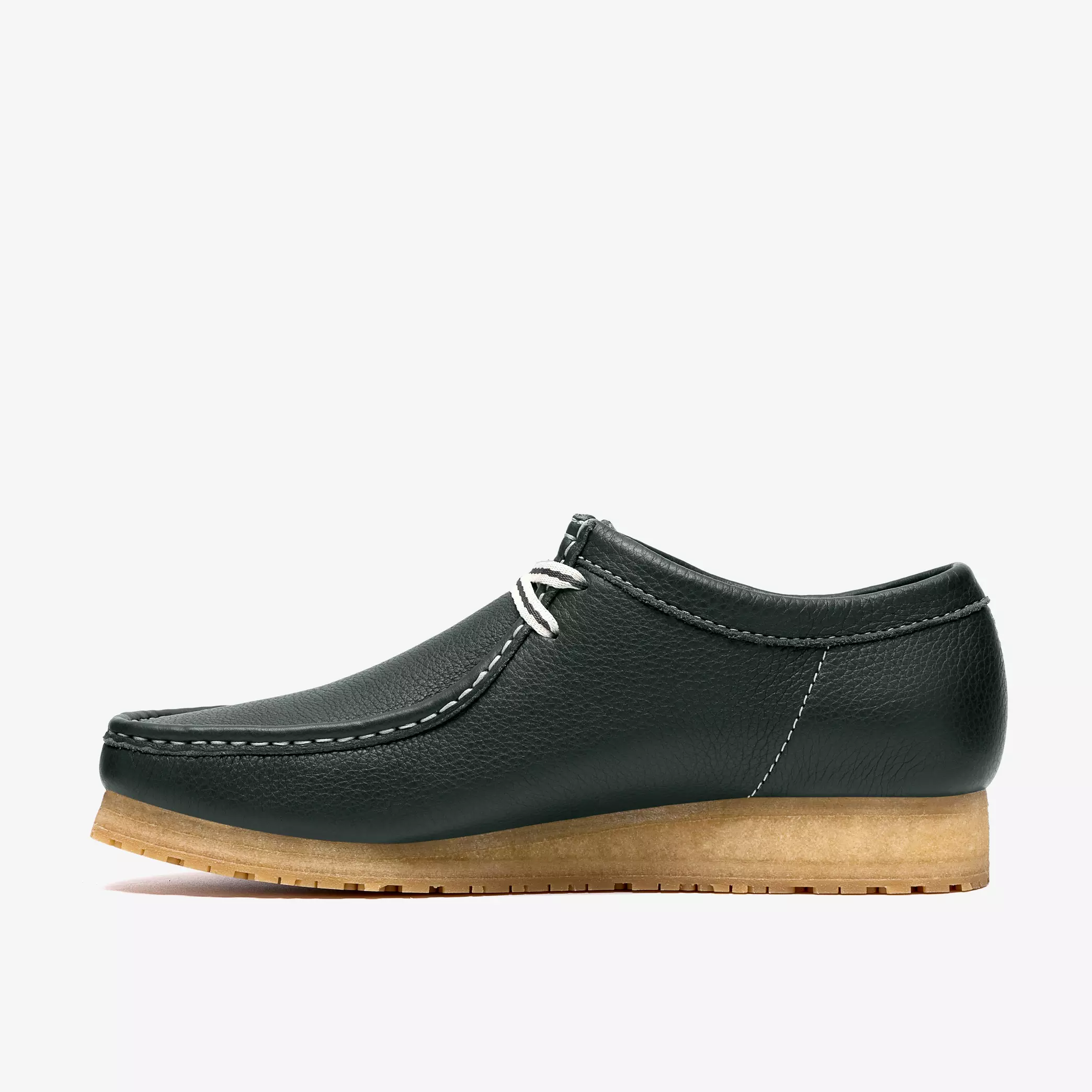 Clarks Originals - Wallabee RB in Dark Green Leather - Image 2