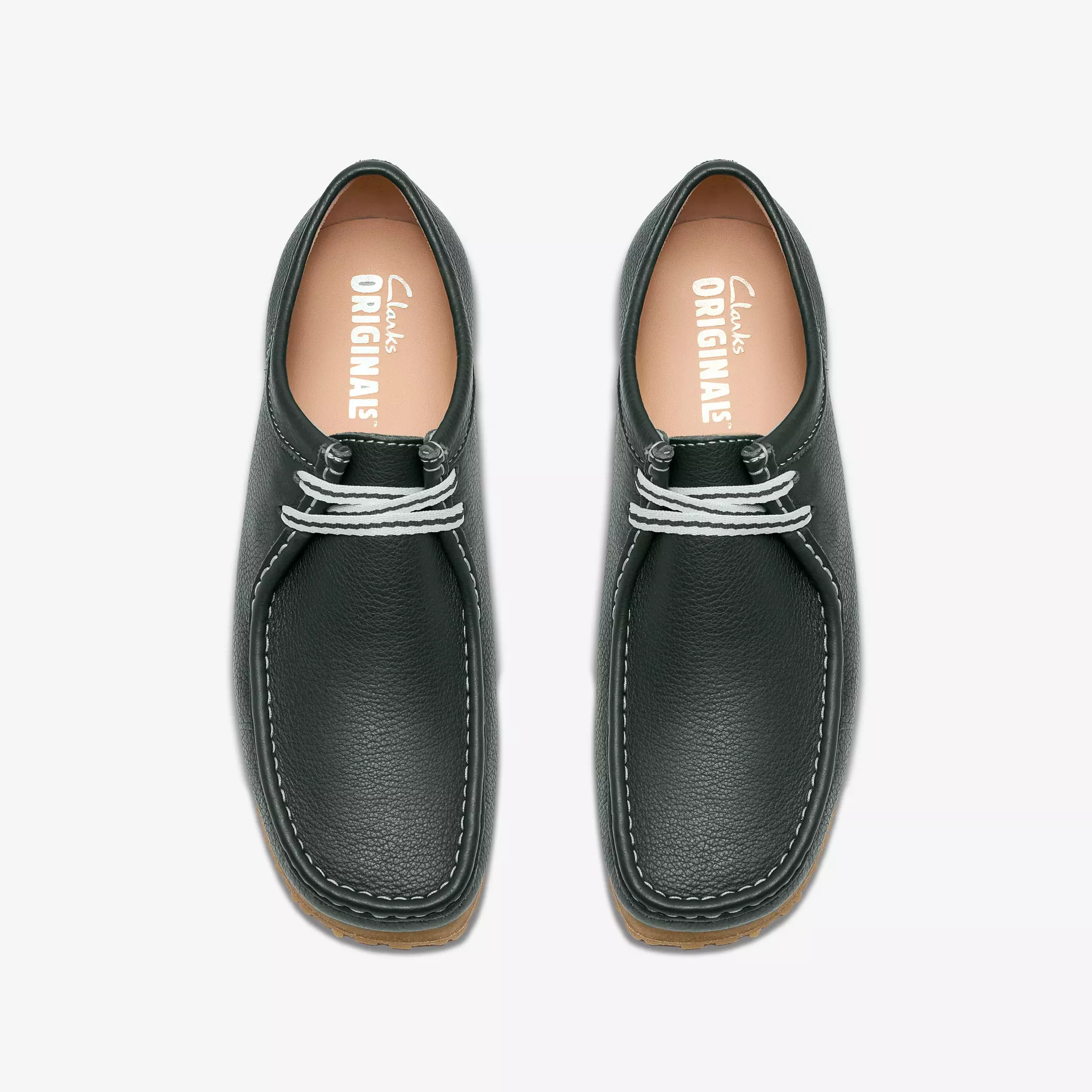 Clarks Originals - Wallabee RB in Dark Green Leather - Image 6