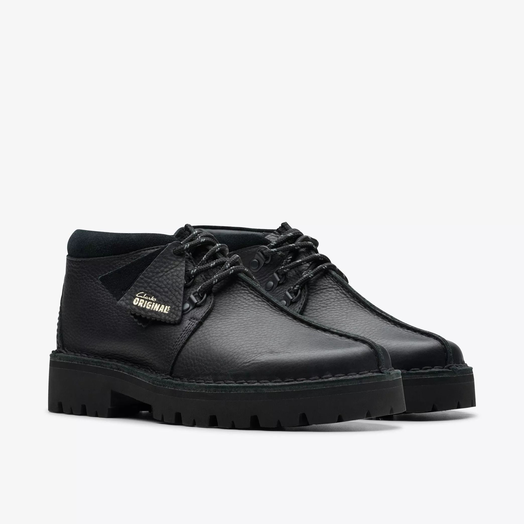 Clarks- Trek Hike Black Leather - Image 4
