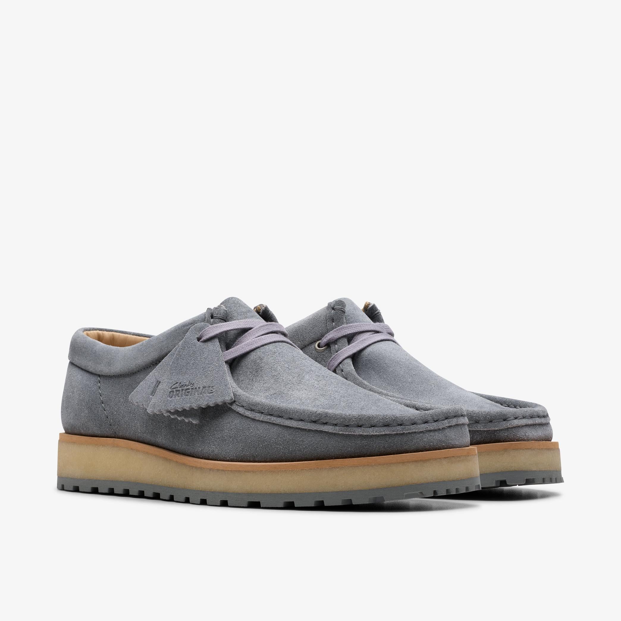 Clarks - Walla Scout Lo in Grey Suede - Image 4