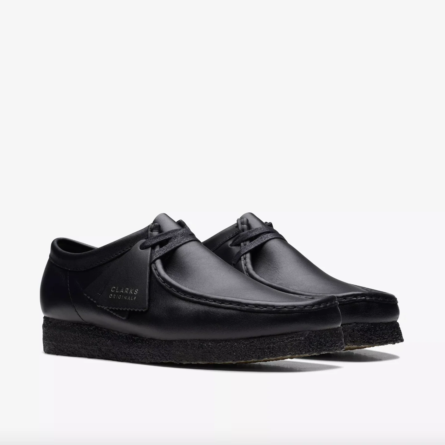 Clarks- Wallabee Black Leather - Image 5