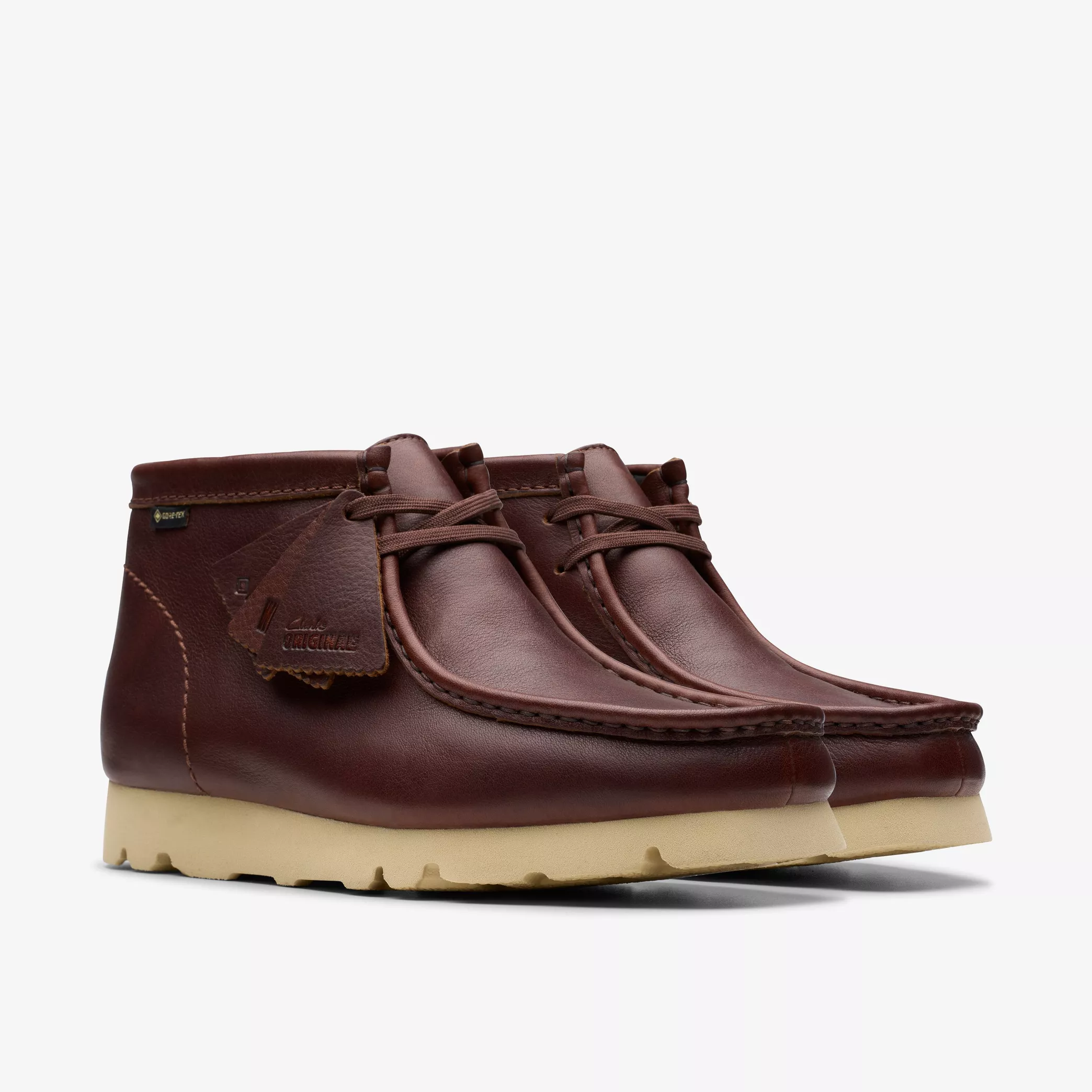 Clarks- Wallabee Boot GTX British Tan Leather - Image 4