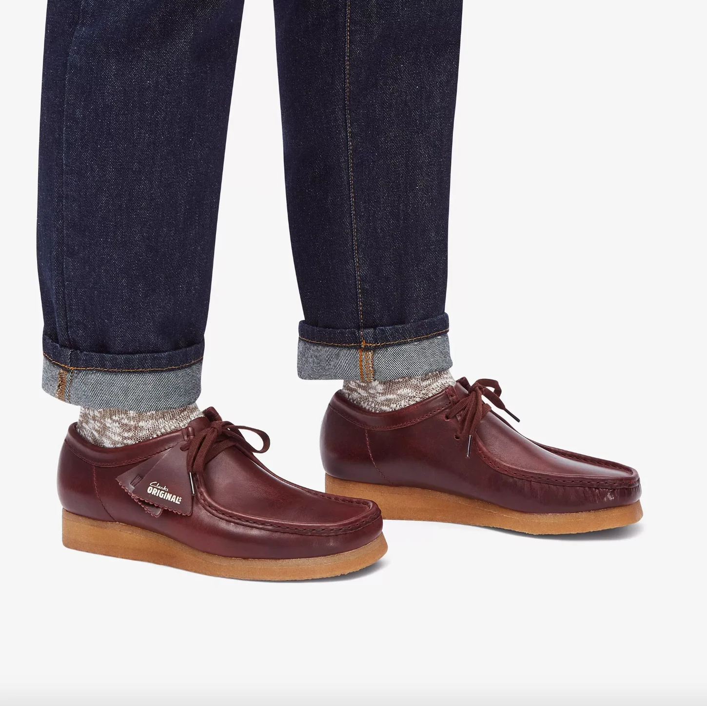 Clarks- Wallabee Deep Red Leather - Image 6