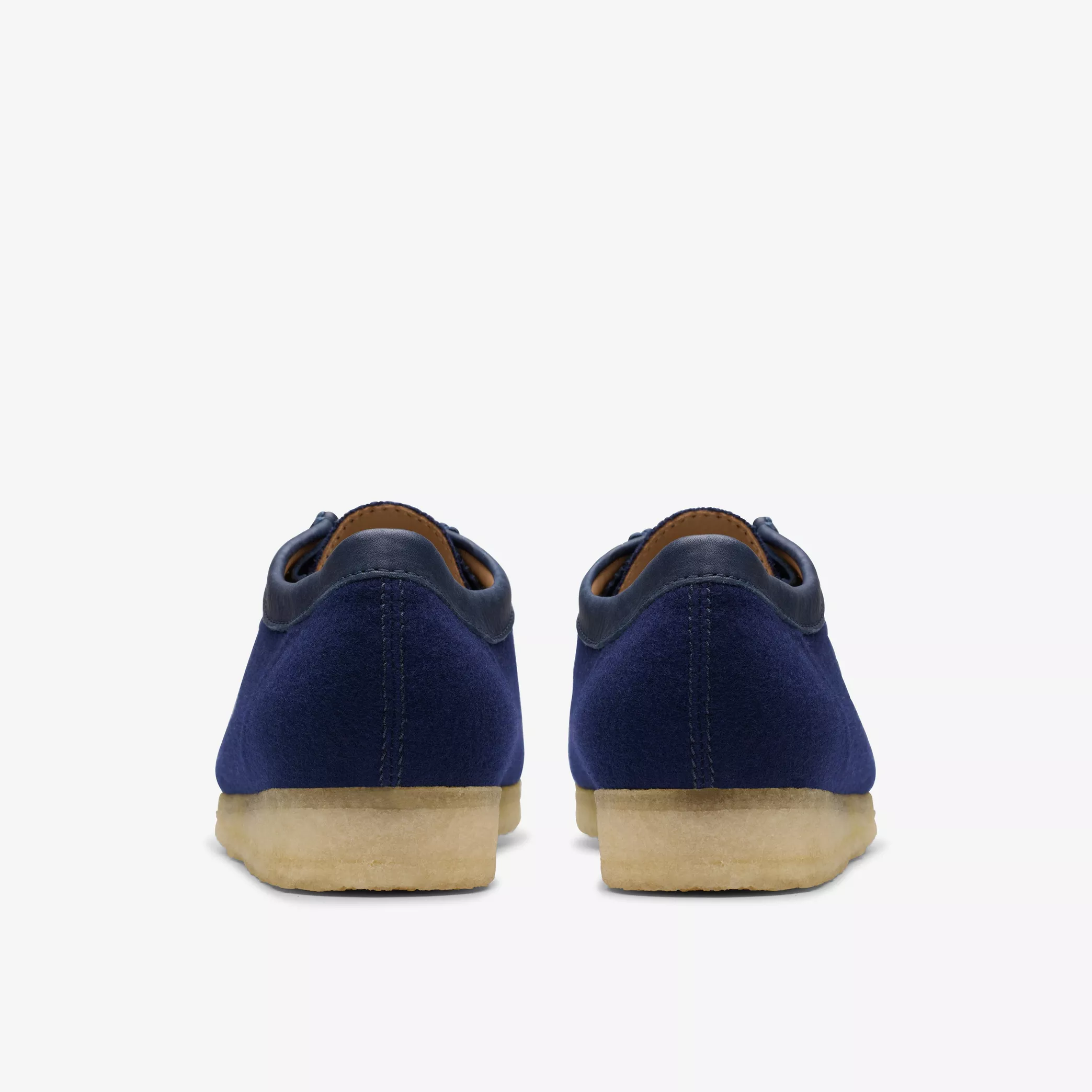 Clarks- Wallabee Navy Wool - Image 5