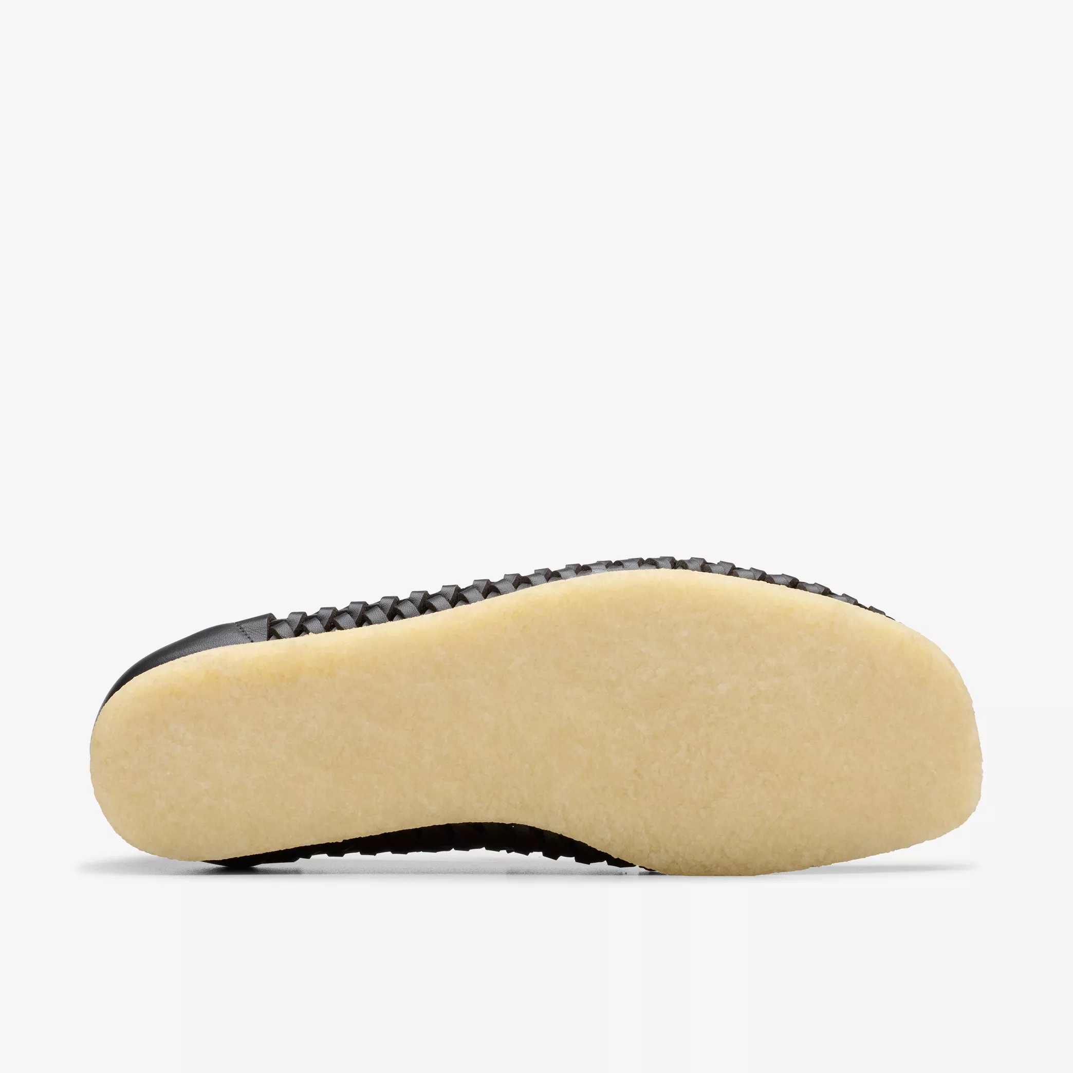 Clarks - Wallabee Penny Weave in Black Leather - Image 3