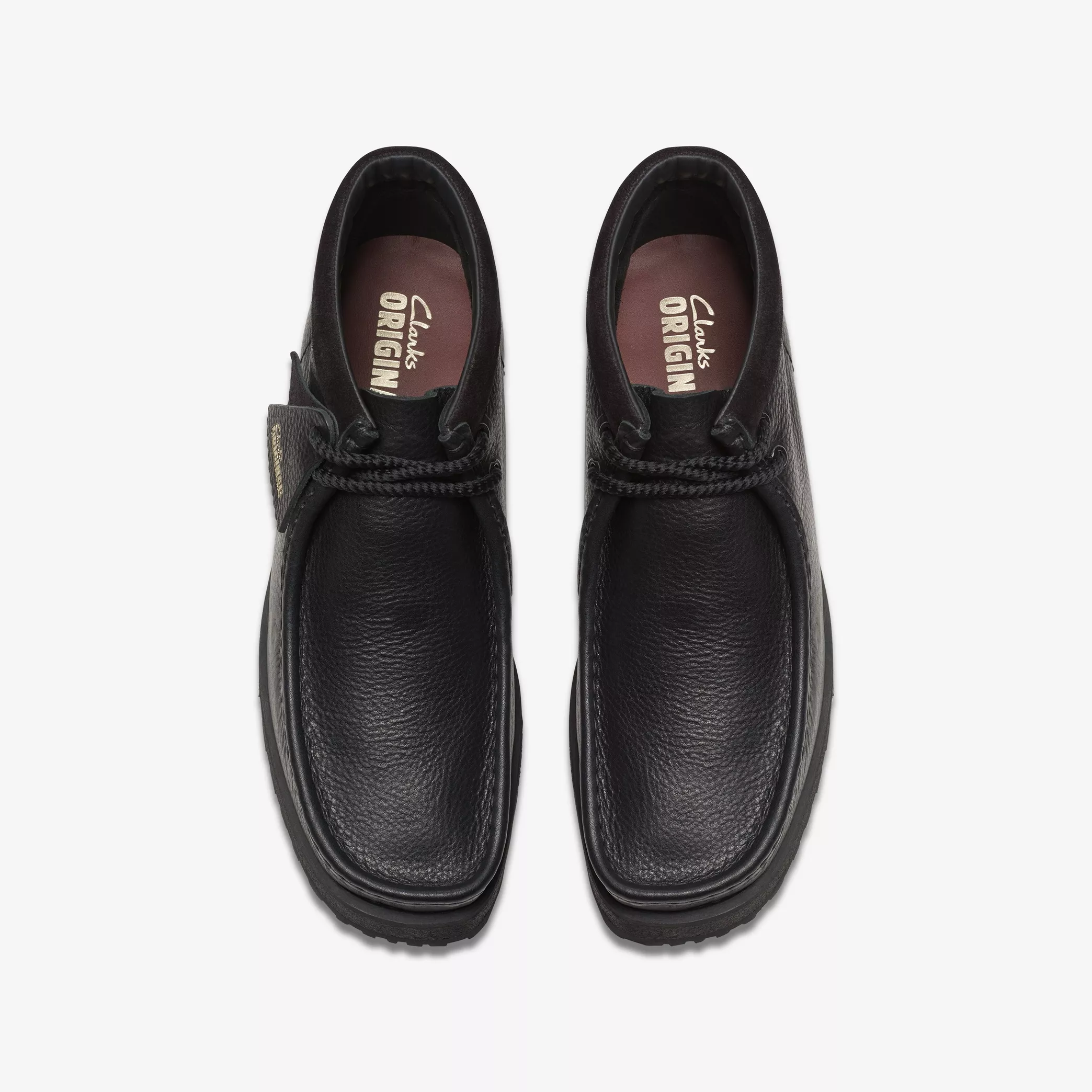 Clarks- Wallabee Scout Black Leather - Image 6