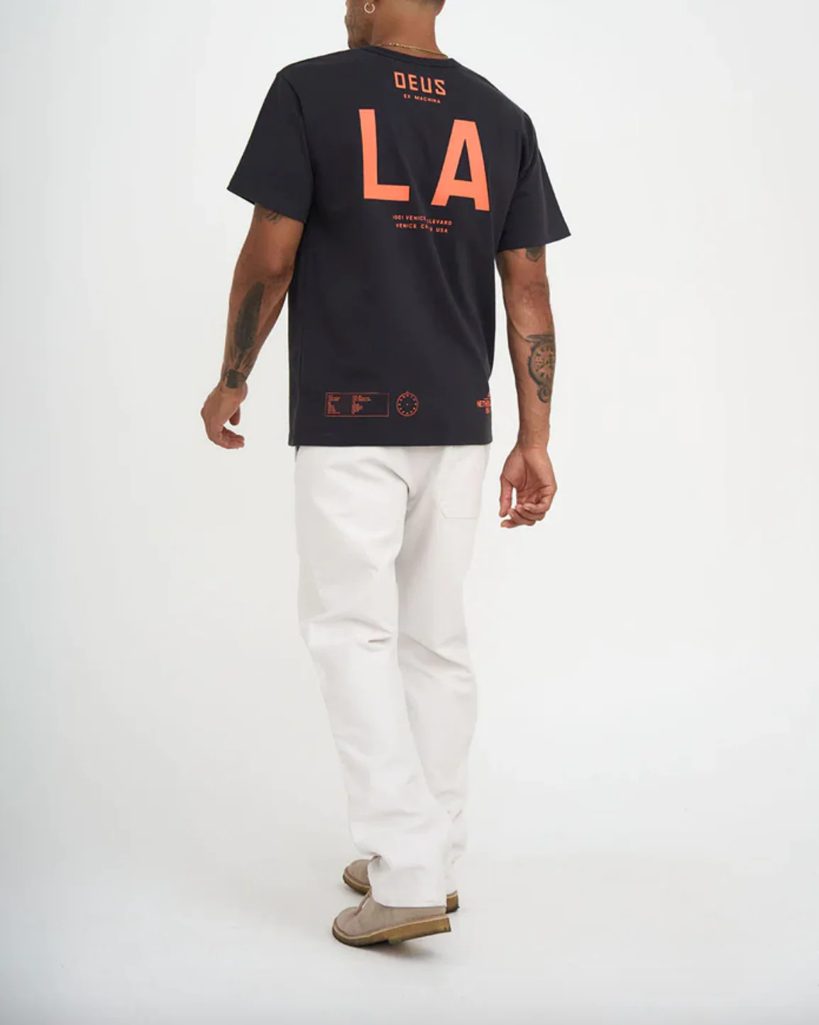 Deus Ex Machina- LA Address Tee Anthracite - Image 6