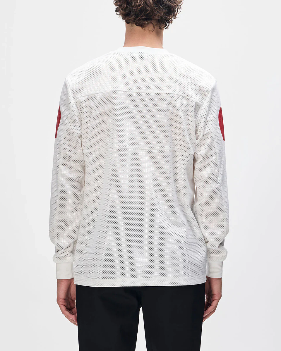 Deus ex Machina - Saber Moto Jersey in Vintage White - Image 6
