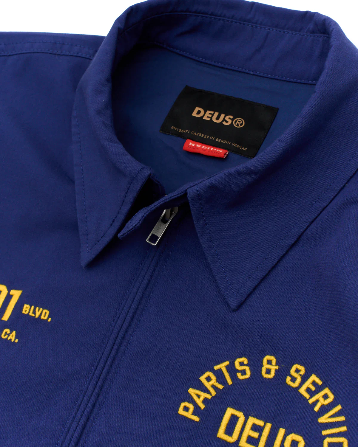 Deus Ex Machina - Teller Drizzler Jacket in Mechanic Blue - Image 3