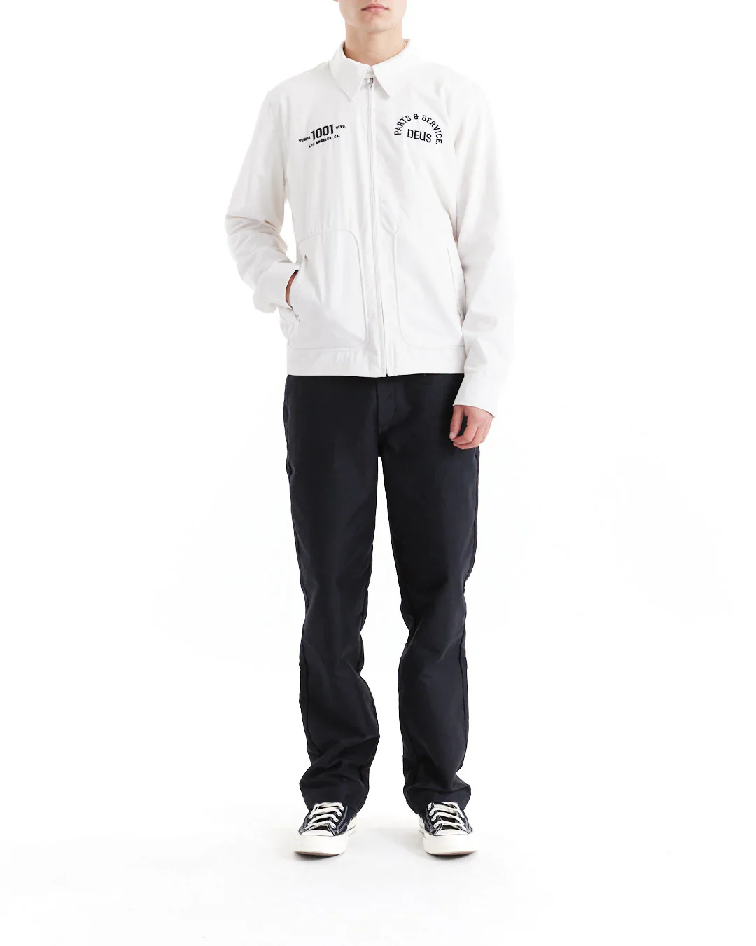 Deus Ex Machina - Teller Drizzler Jacket in Vintage White - Image 5