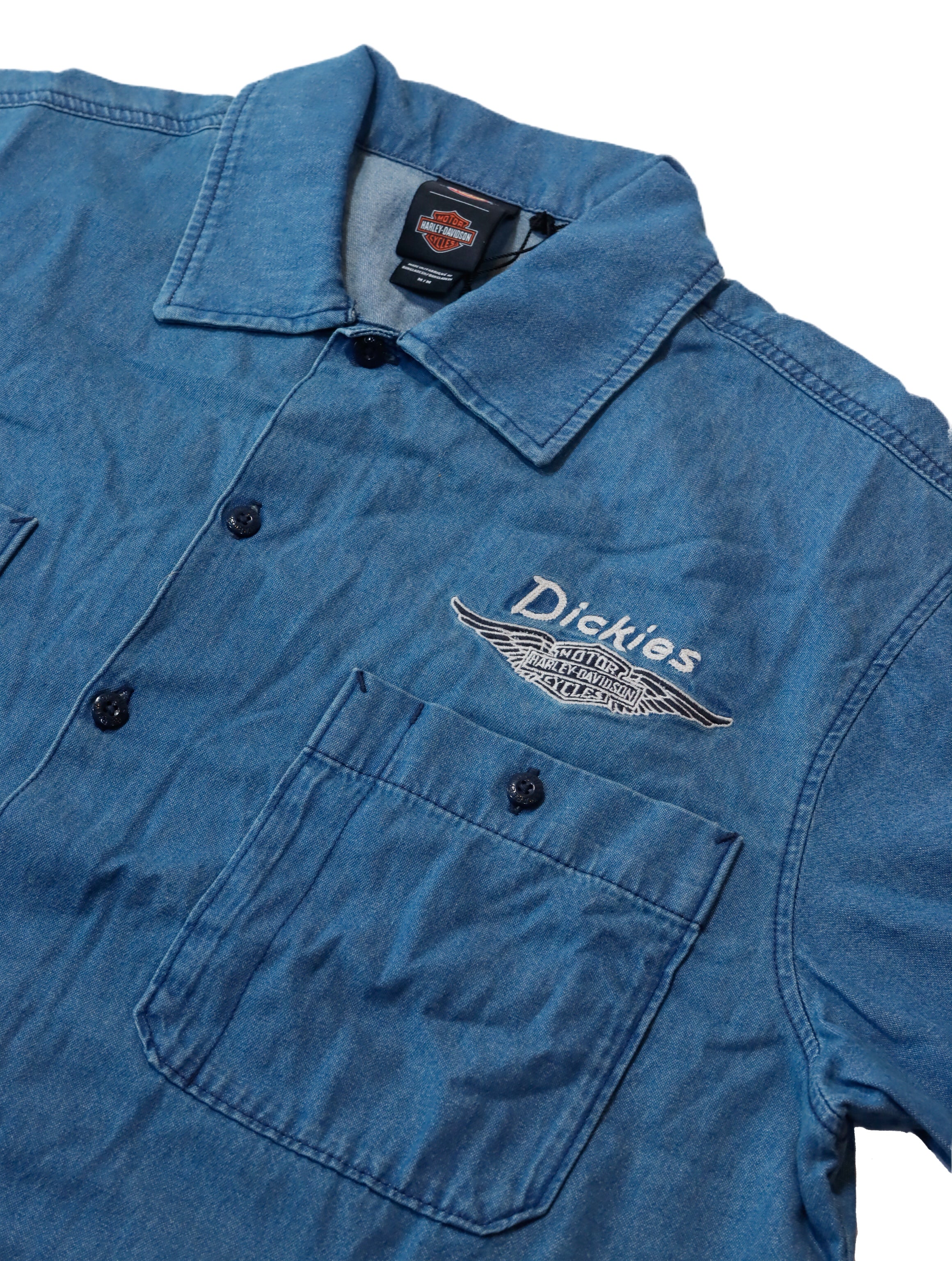 Dickies x Harley-Davidson - Denim Shirt Short Sleeve - Image 3