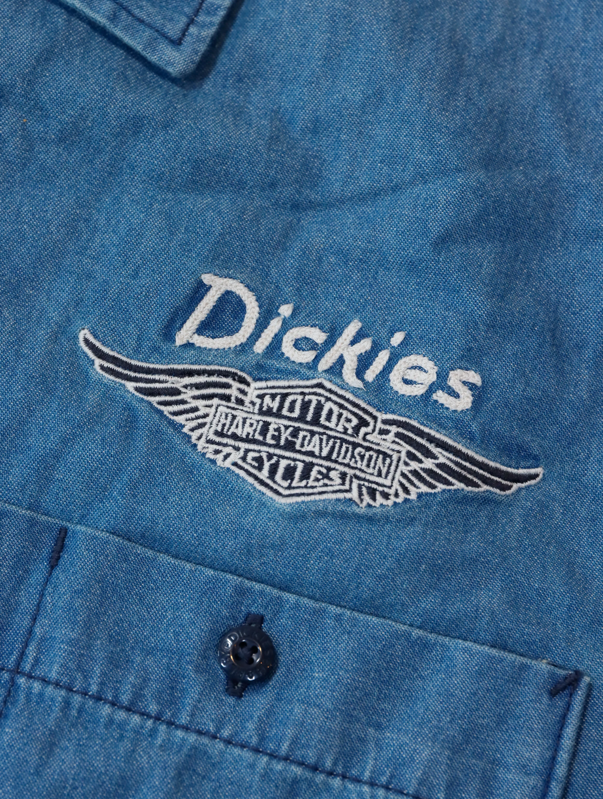 Dickies x Harley-Davidson - Denim Shirt Short Sleeve - Image 4