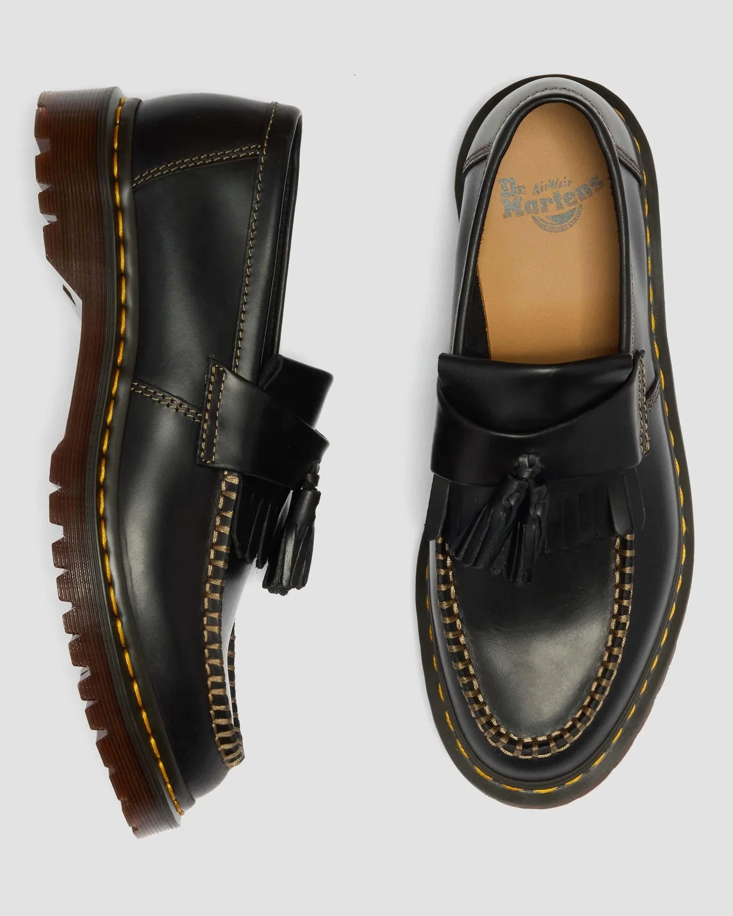 Dr. Martens - Adrian Tassel Orleans Leather Loafers in Black - Image 5