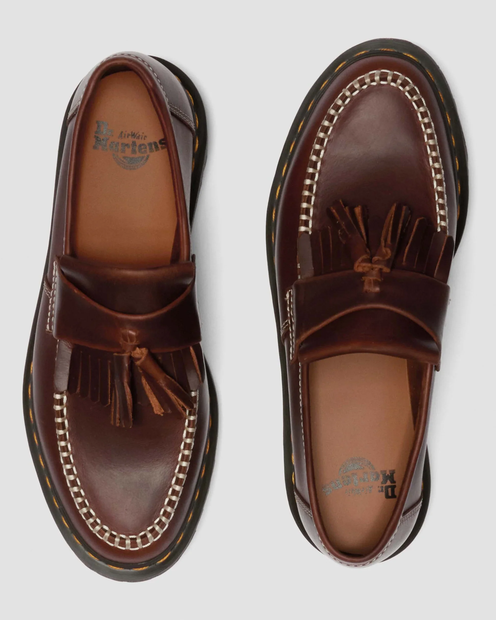 Dr. Martens - Adrian Tassel Orleans Leather Loafers in Butterscotch Orleans - Image 5