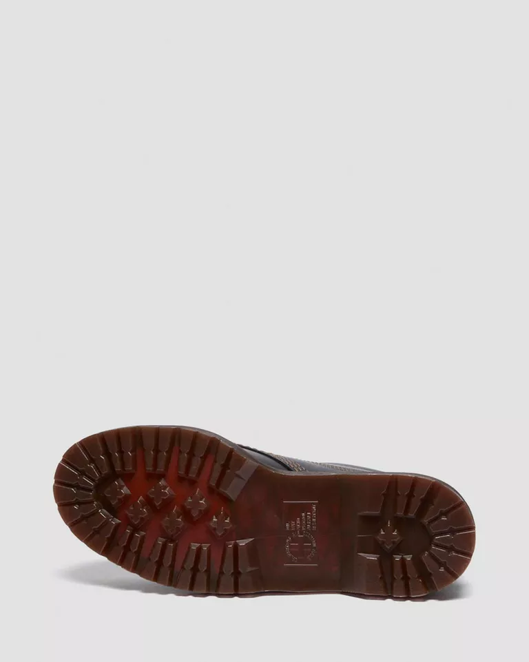 Dr. Martens - Lowell Leather Moc Toe Shoes in Black Analine - Image 4