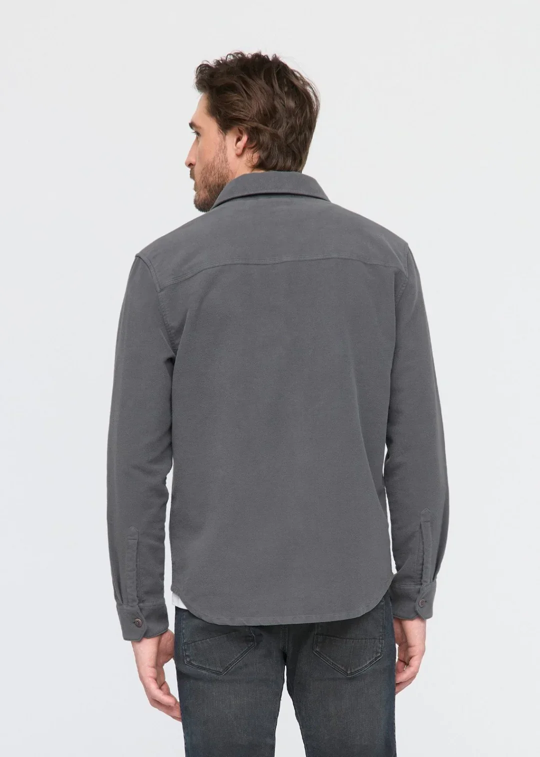 DUER- No Sweat Moleskin Shirt: Storm - Image 3