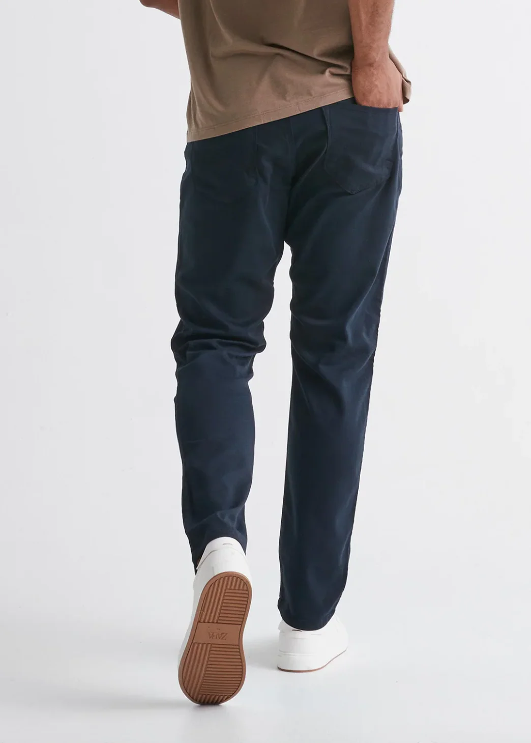 Duer- No Sweat Athletic Taper in Navy - Image 3