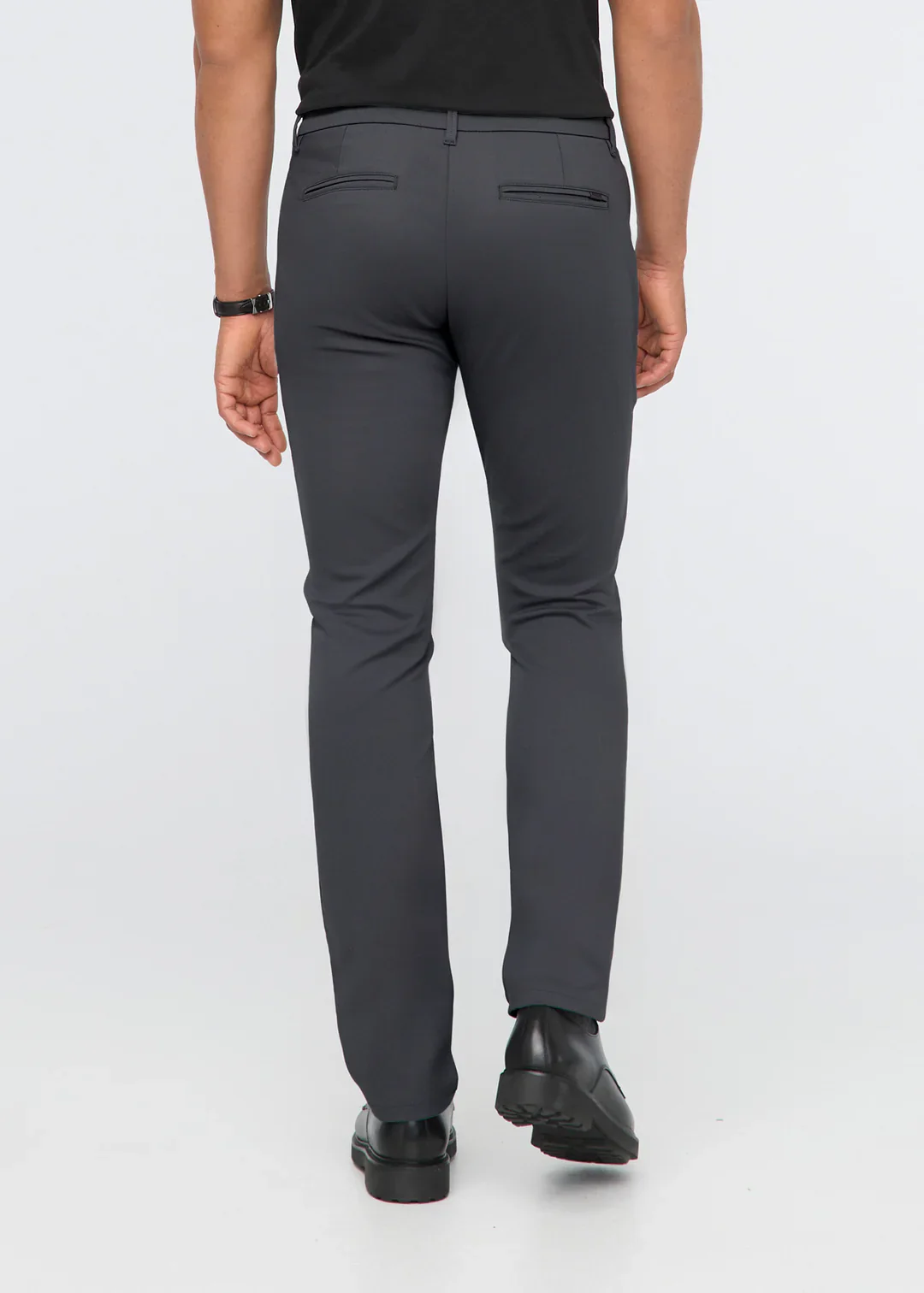 Duer - NuStretch Relaxed Taper Trouser in Charcoal - Image 2