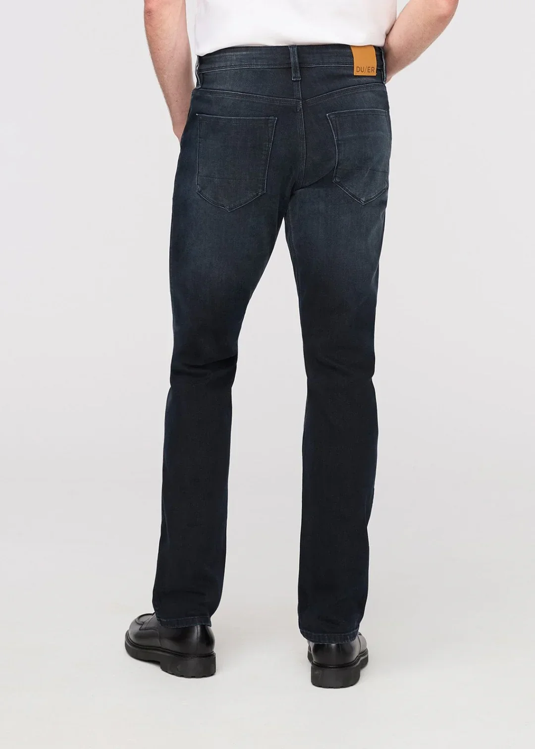 Duer - Performance Denim+ Slim Straight in Carbon Stone - Image 3