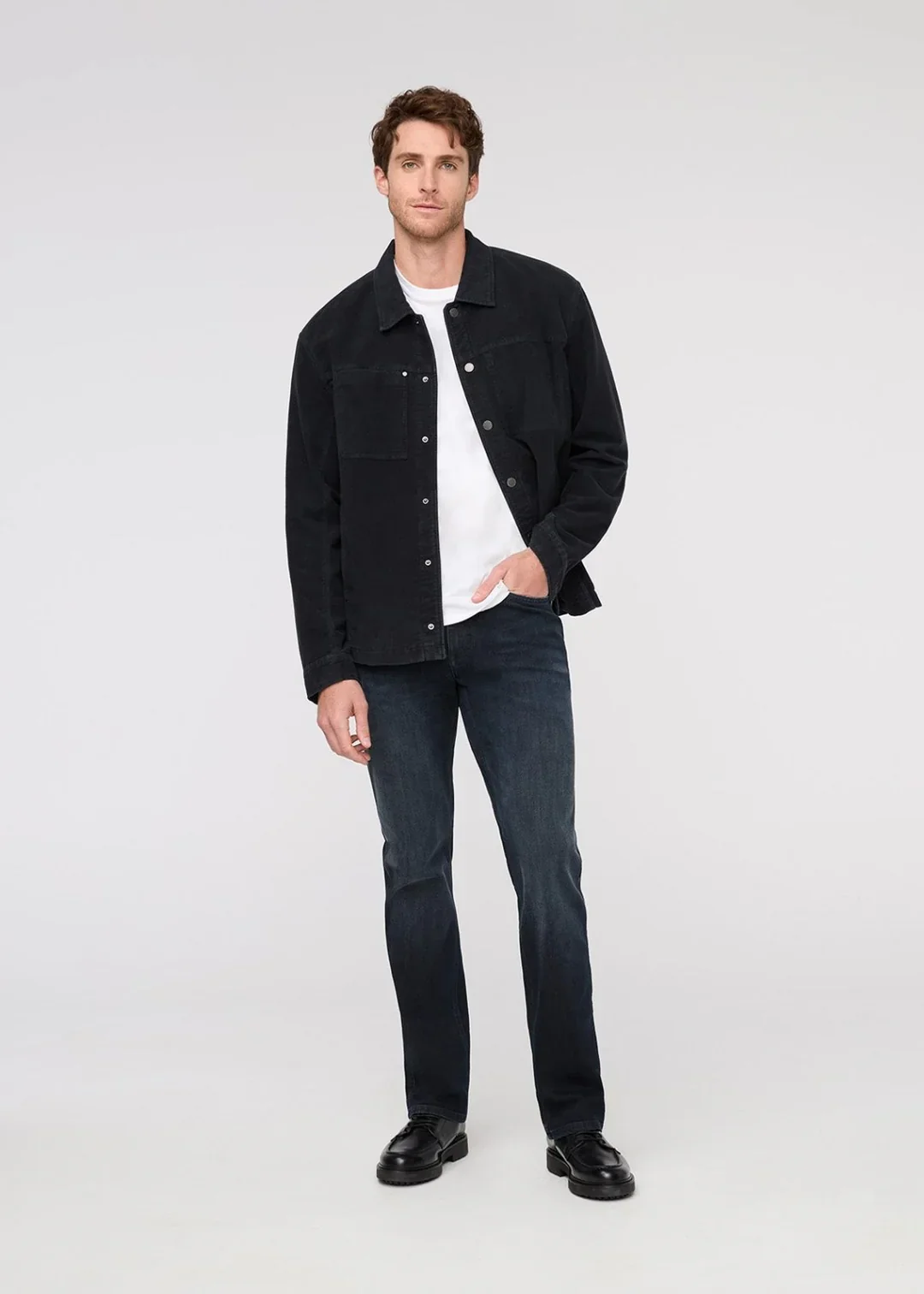 Duer - Performance Denim+ Slim Straight in Carbon Stone - Image 4