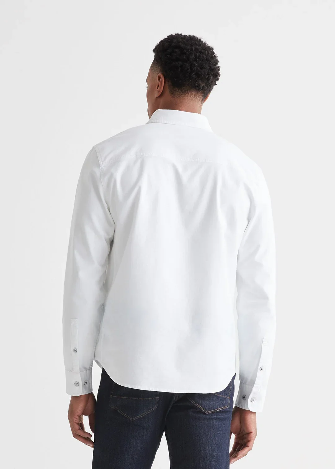 DUER- Performance Stretch Button Down: White - Image 3