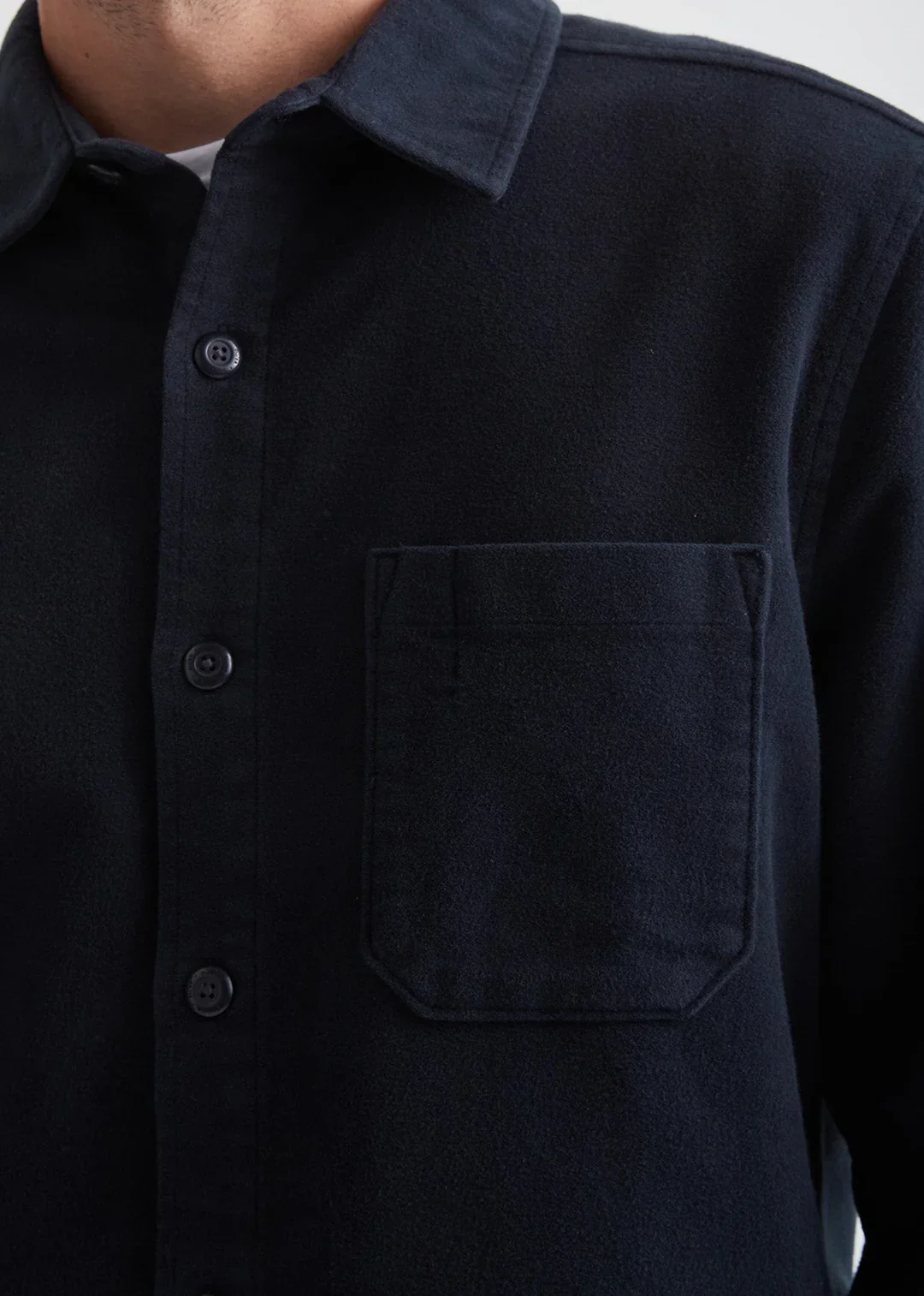 DUER - Relaxed Moleskin Button Up: Navy - Image 4