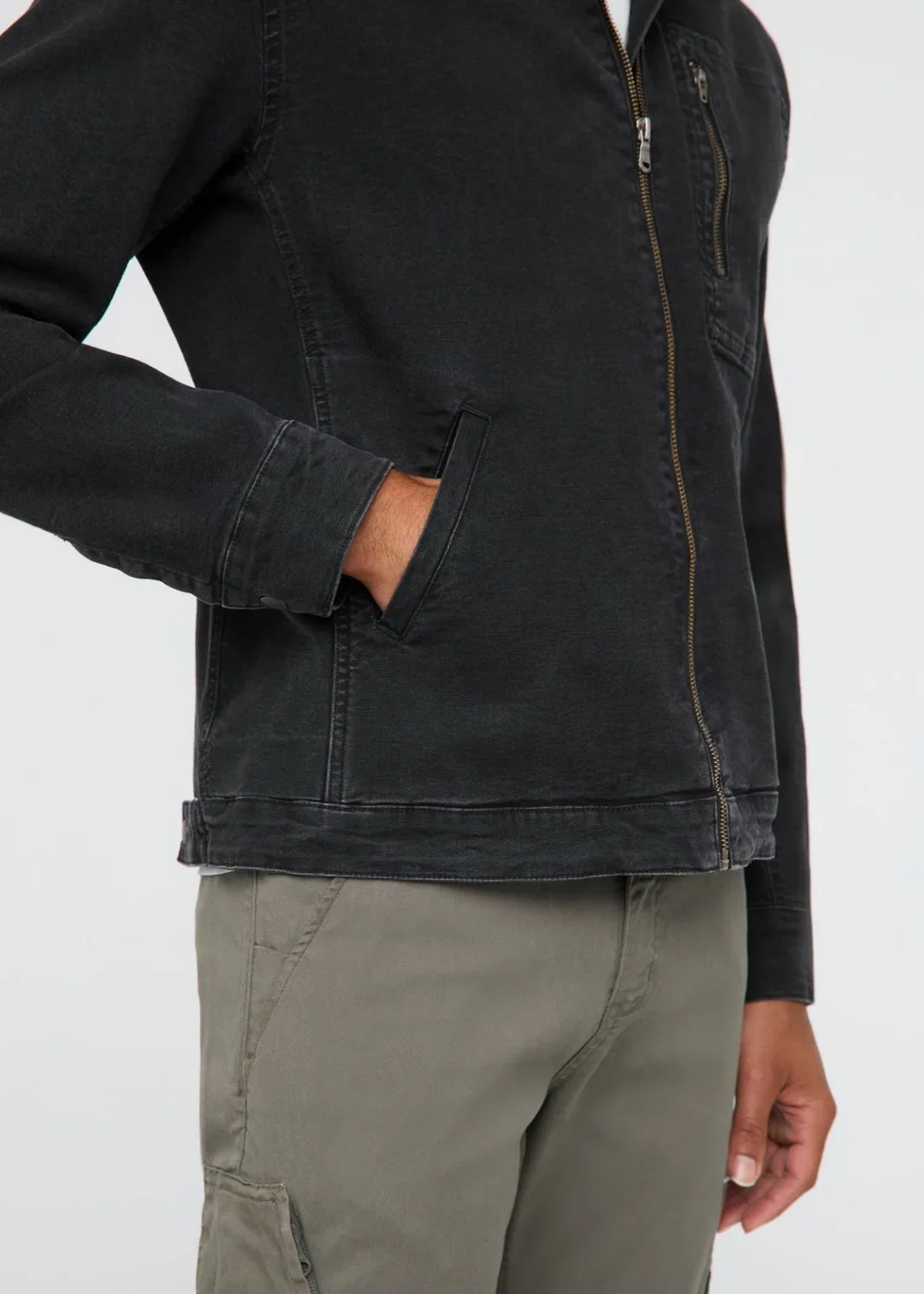 DUER - Stretch Canvas Utility Jacket: Black - Image 4